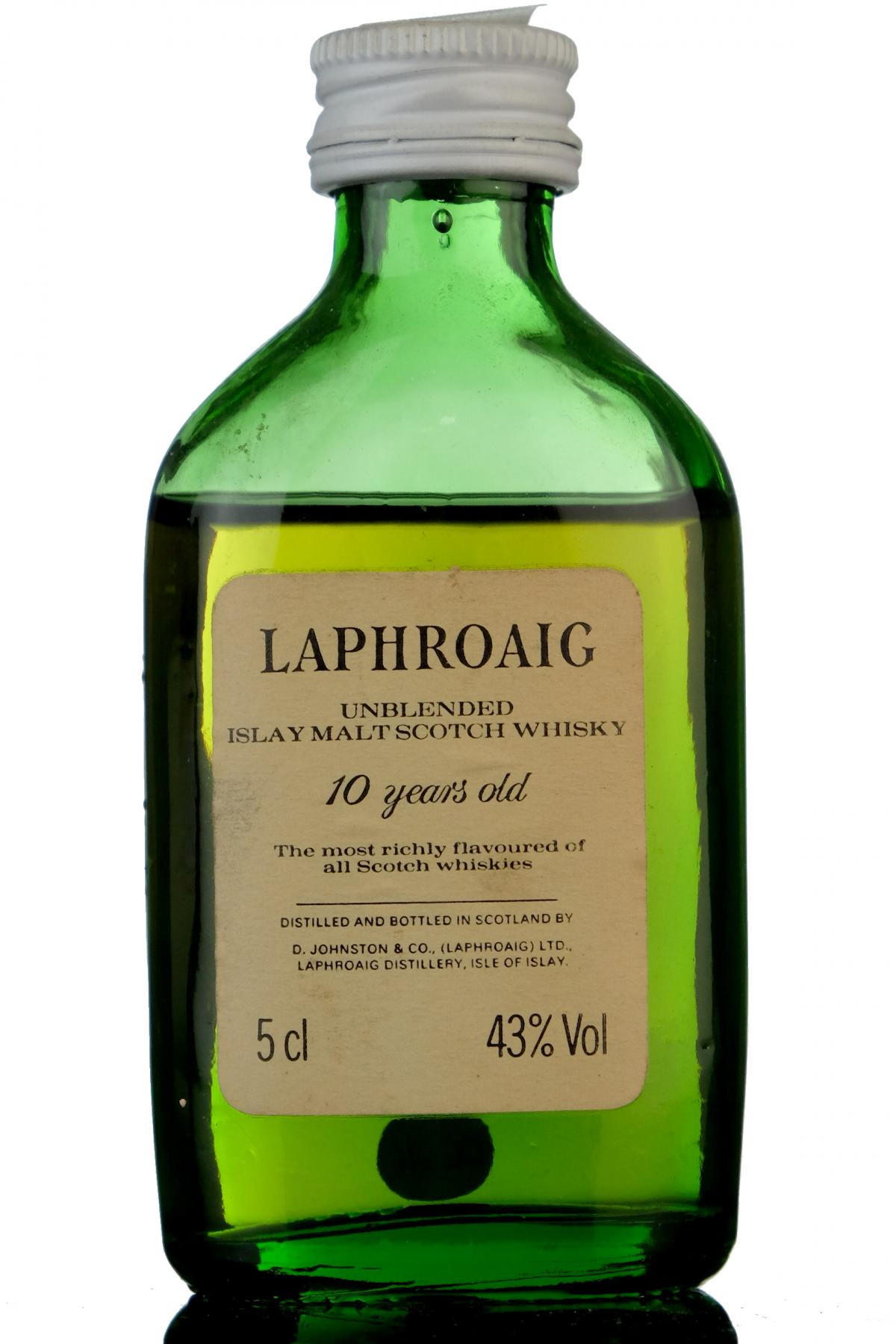 Laphroaig 10 Year Old Unblended Miniature