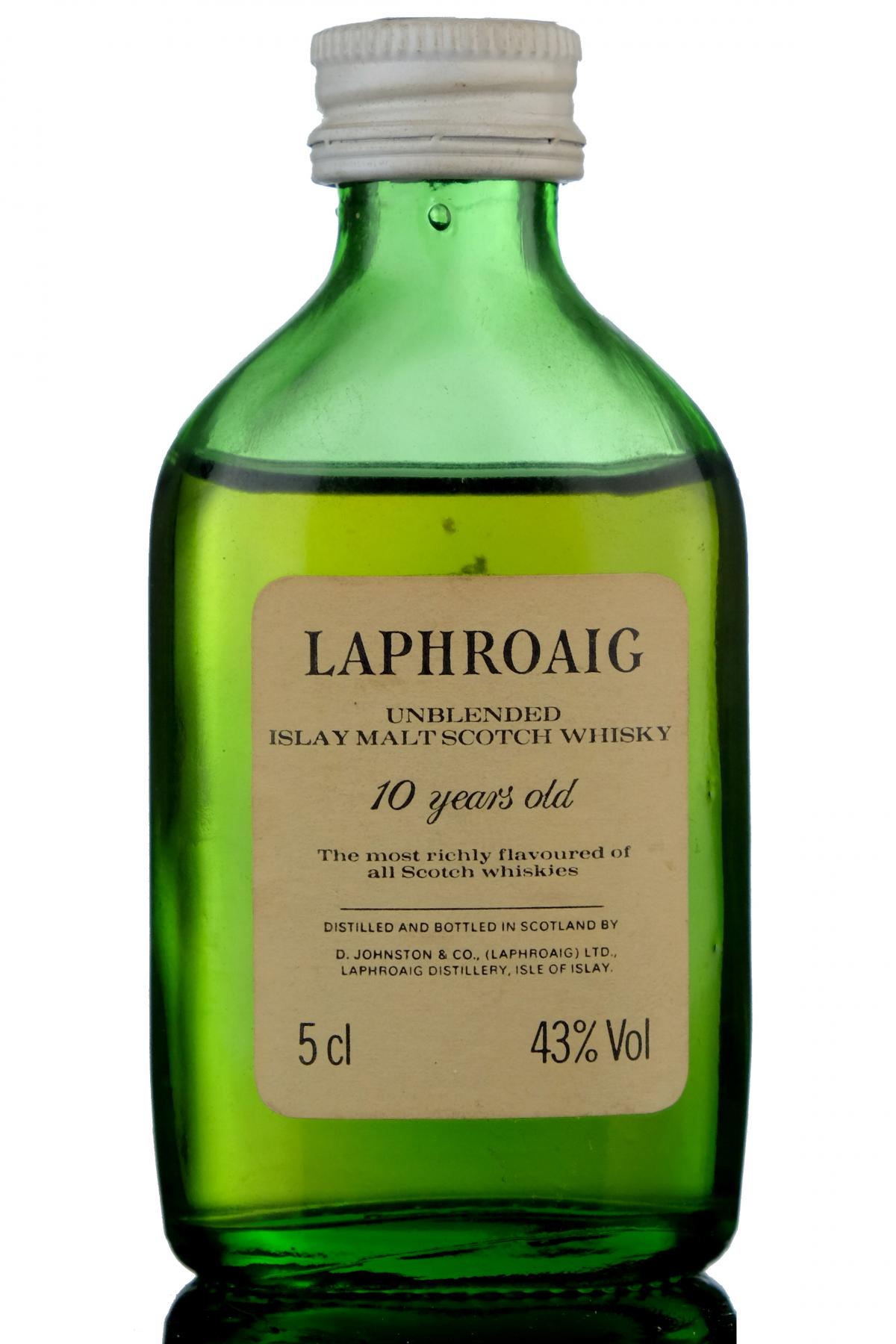 Laphroaig 10 Year Old Unblended Miniature