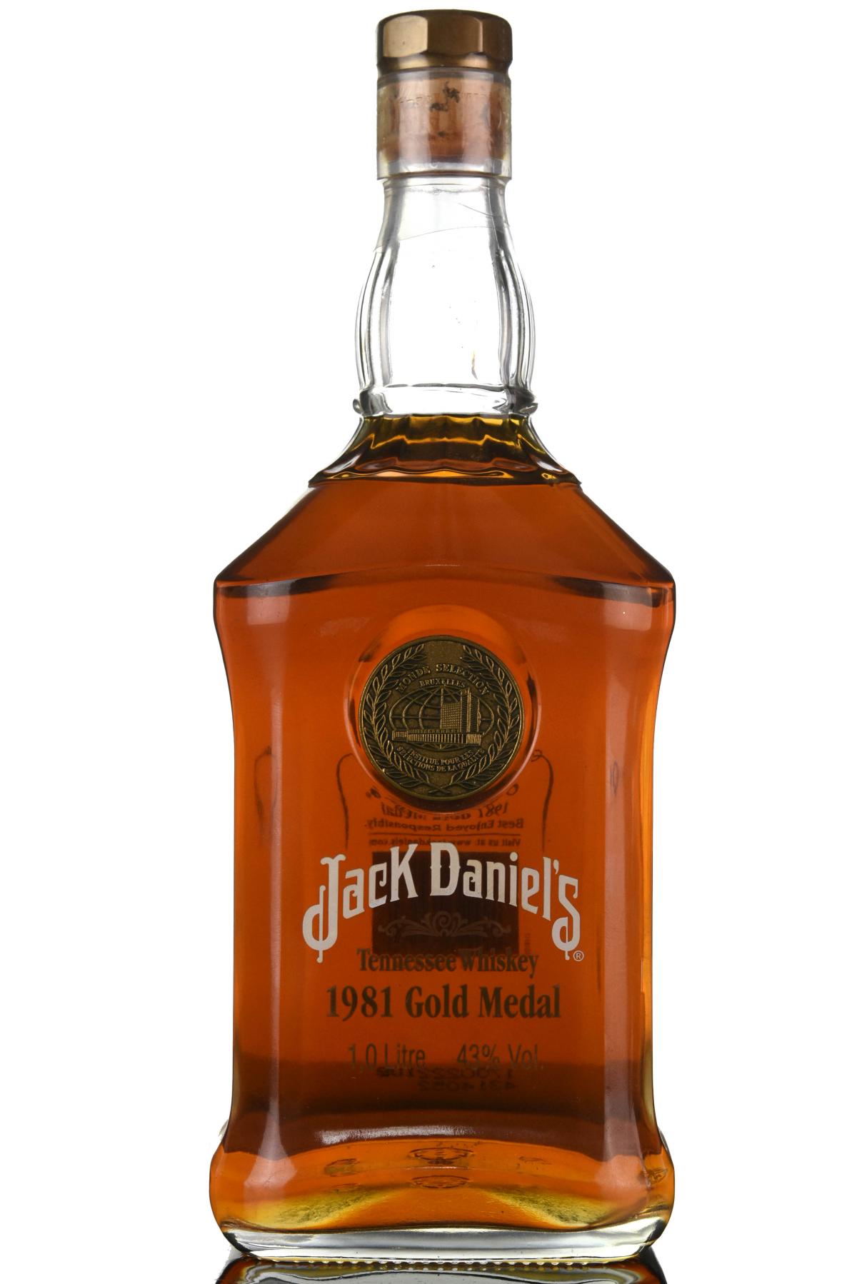 Jack Daniels 1981 Gold Medal - 1 Litre