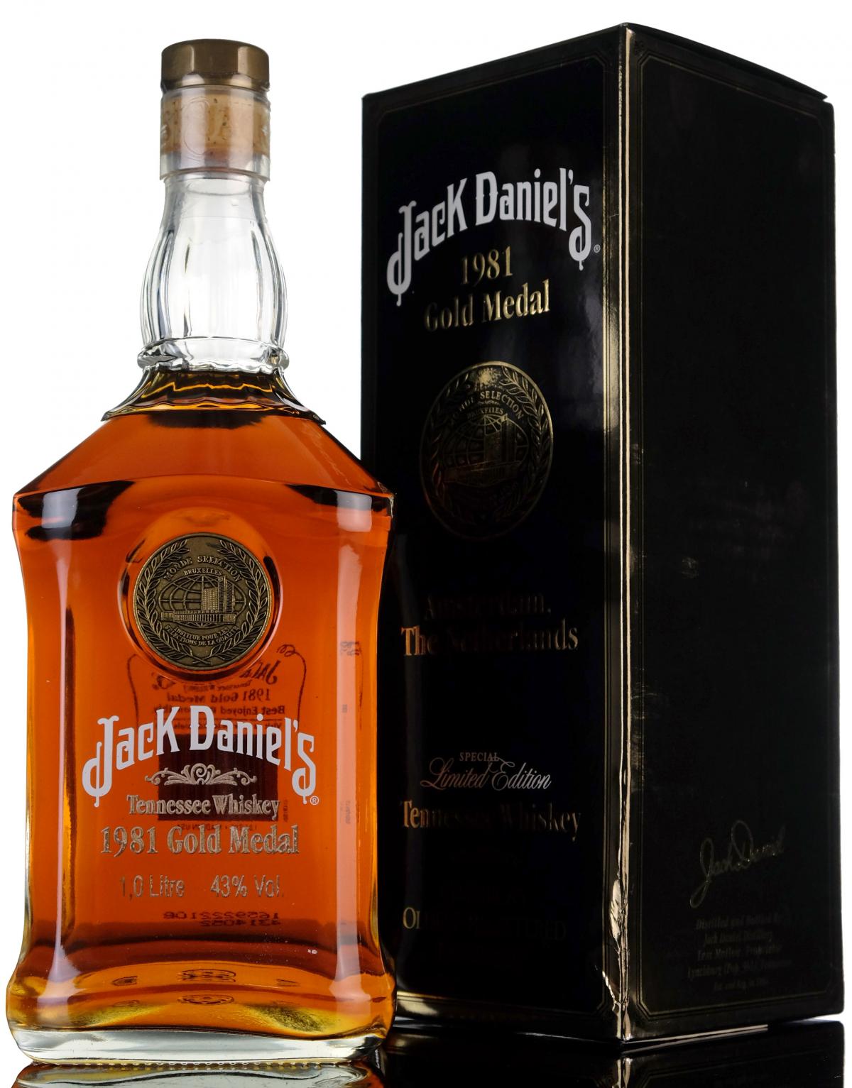 Jack Daniels 1981 Gold Medal - 1 Litre
