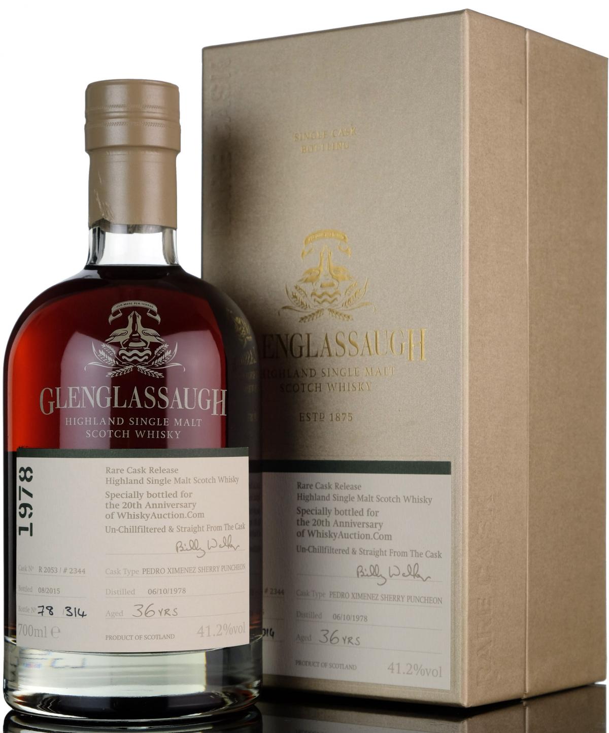 Glenglassaugh 1978-2015 - 36 Year Old - Rare Cask Release
