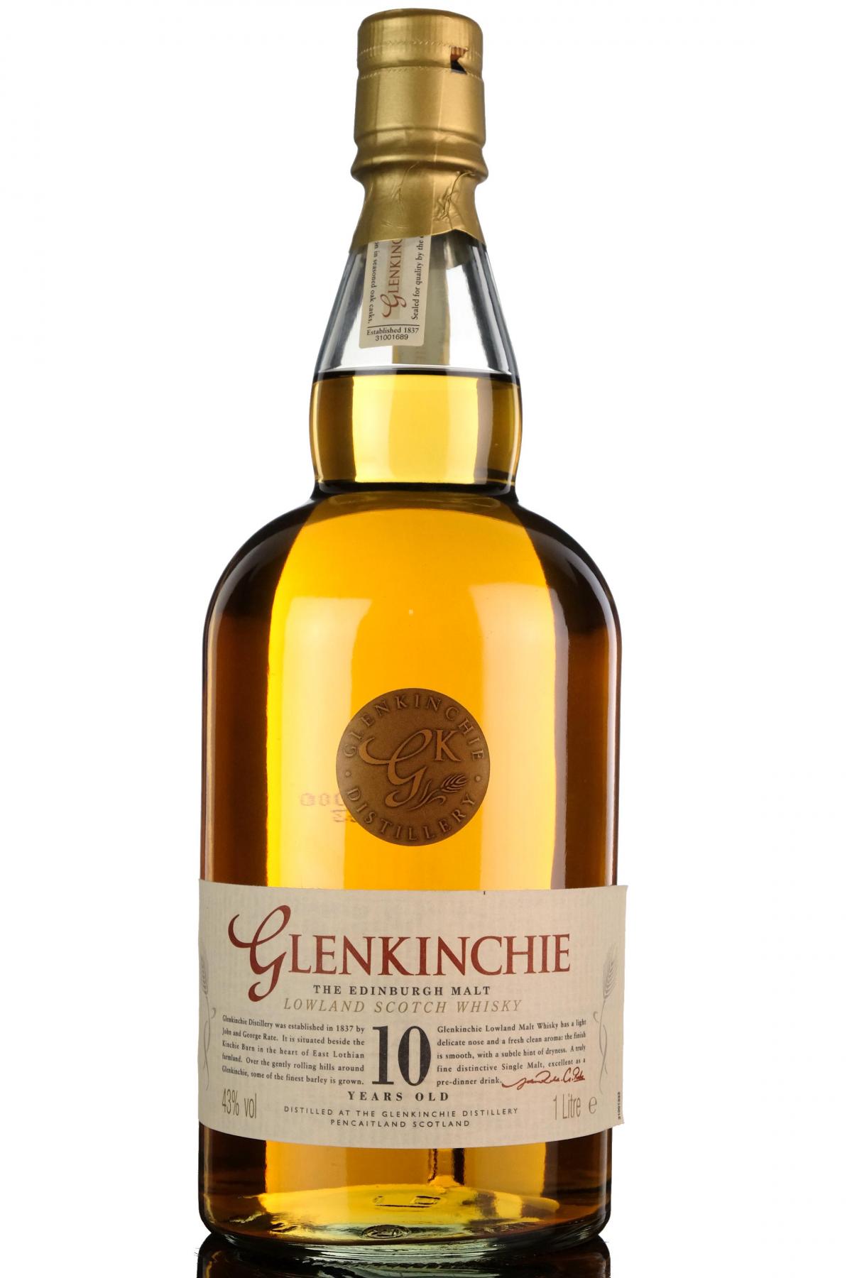 Glenkinchie 10 Year Old - 1 Litre