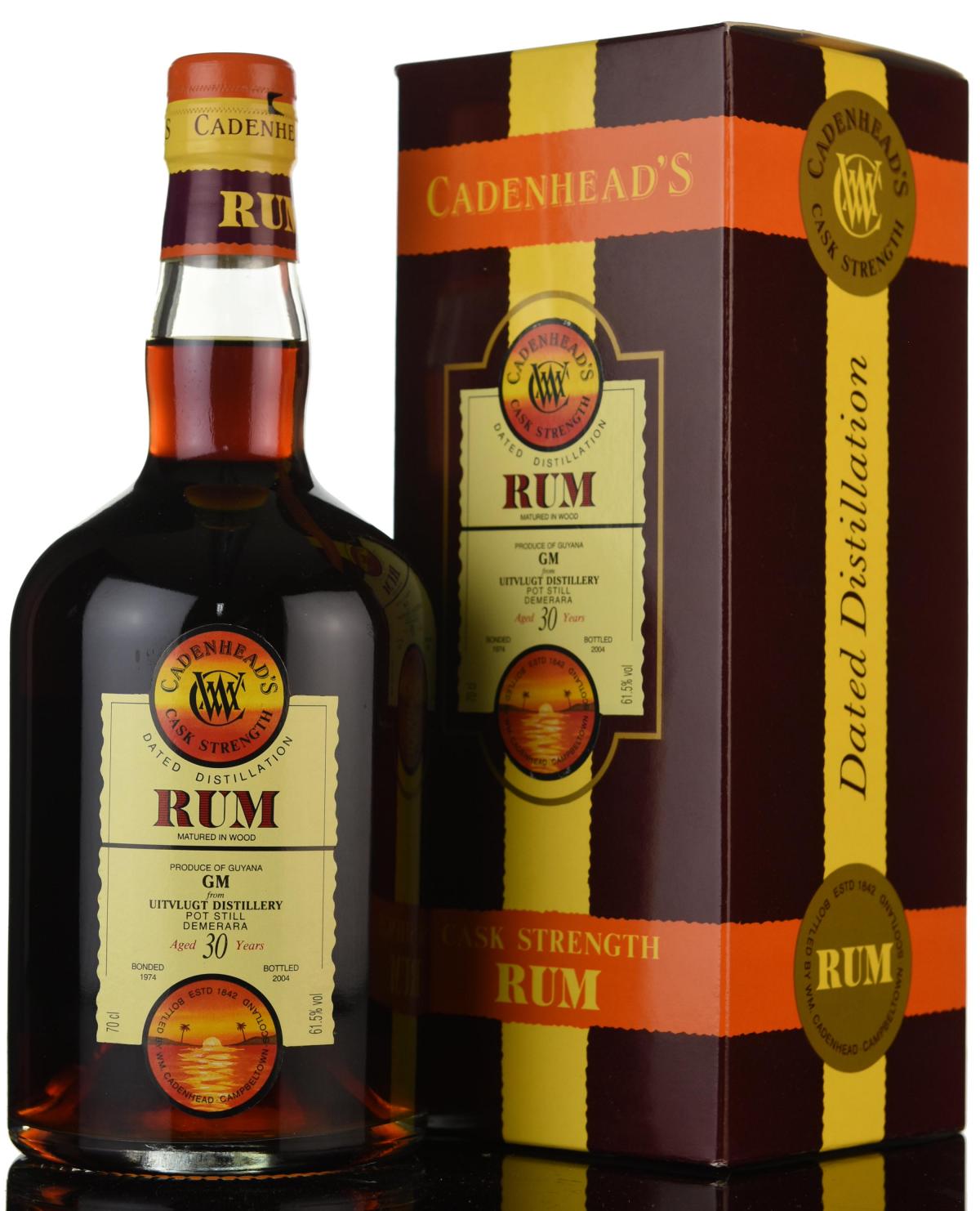 Uitvlugt 1974-2004 - 30 Year Old - Cask Strength - Cadenheads Rum
