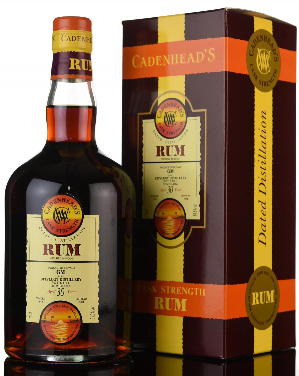 Uitvlugt 1974-2004 - 30 Year Old - Cask Strength - Cadenheads Rum