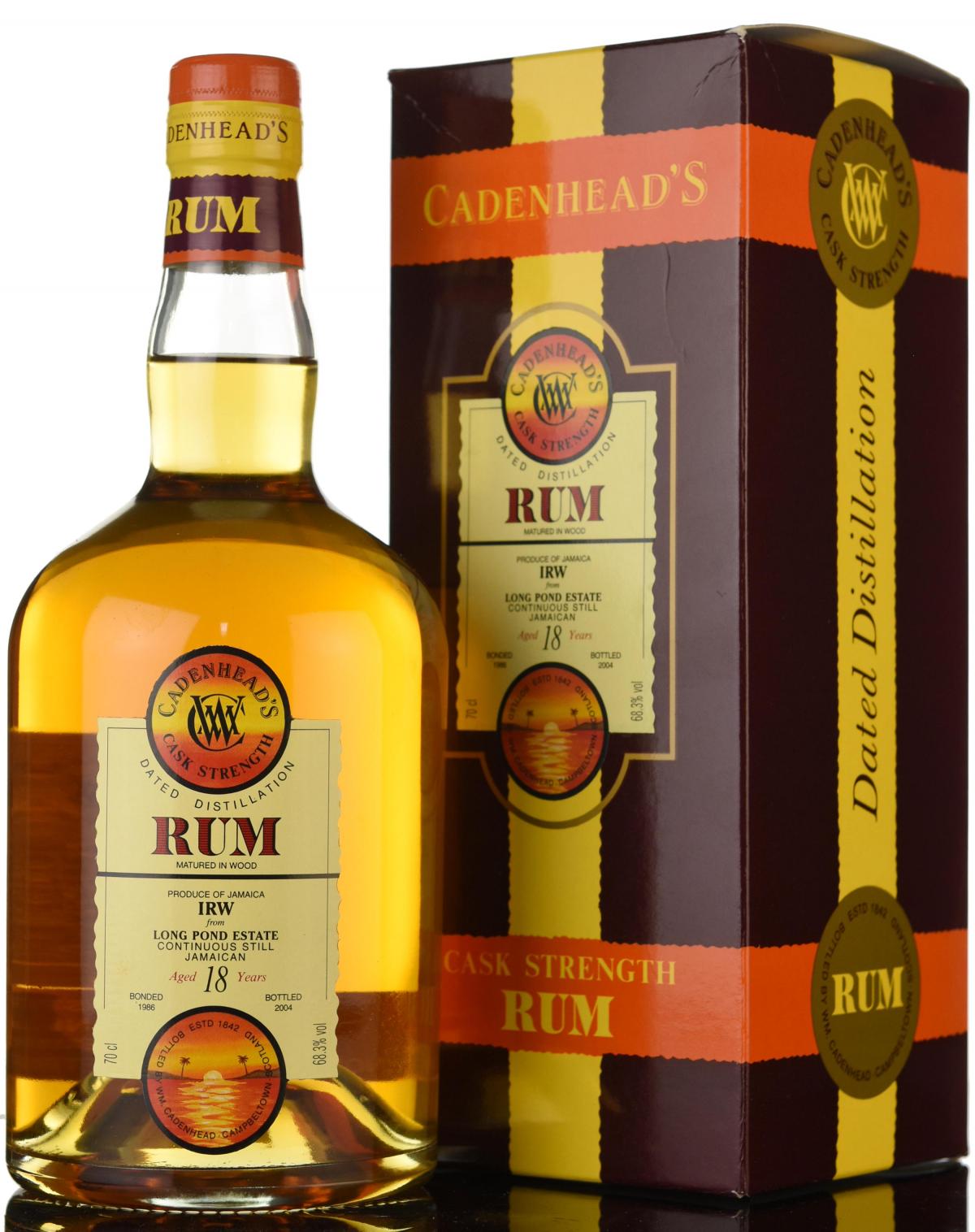 Long Pond Estate 1986-2004 - 18 Year Old - Cask Strength - Cadenheads Rum