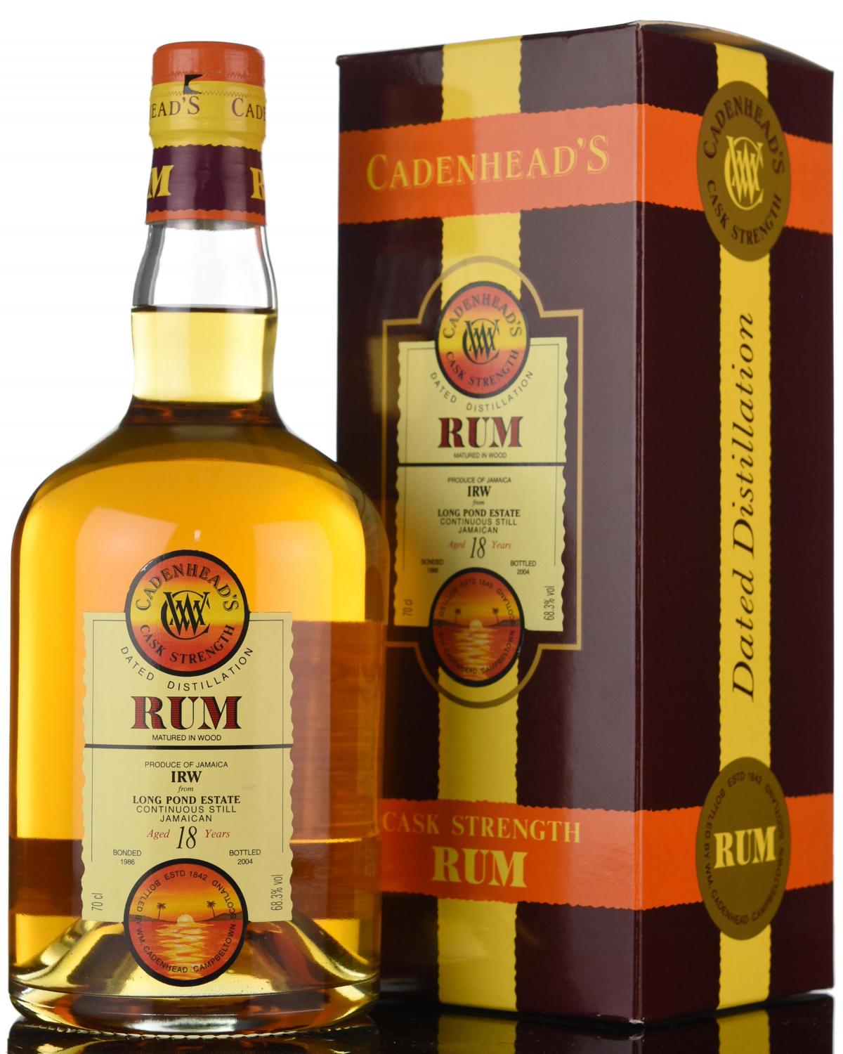 Long Pond Estate 1986-2004 - 18 Year Old - Cask Strength - Cadenheads Rum