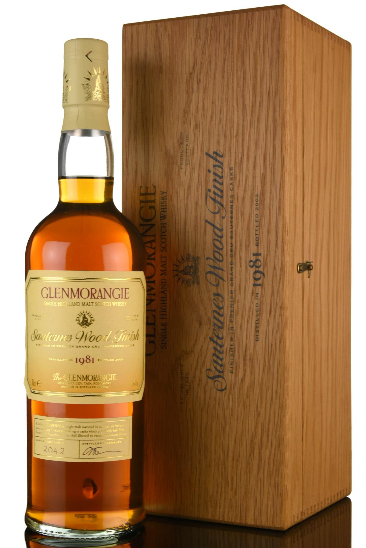 Glenmorangie 1981-2002 - Sauternes Wood Finish