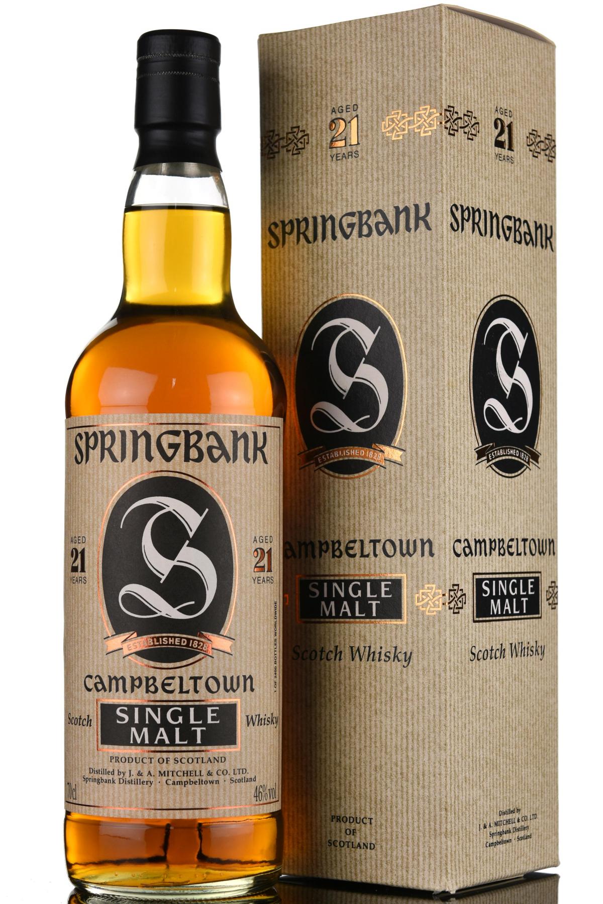 Springbank 21 Year Old - Bottled 2005