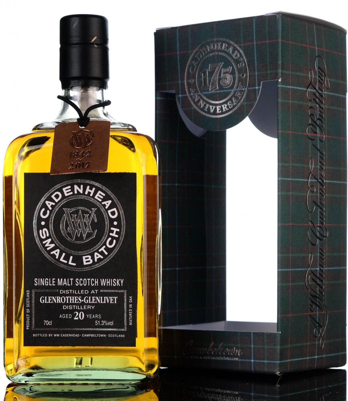 Glenrothes 1996-2017 - 20 Year Old - Cadenheads Small Batch - 175th Anniversary