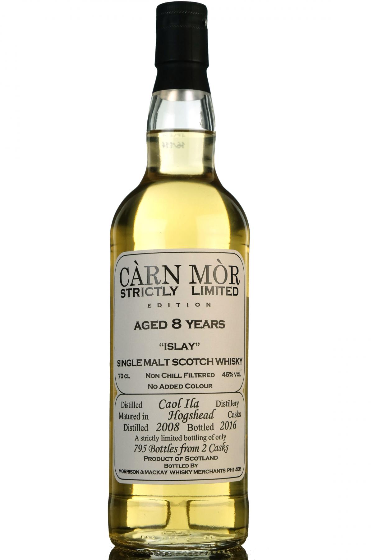 Caol Ila 2008-2016 - 8 Year Old - Carn Mor