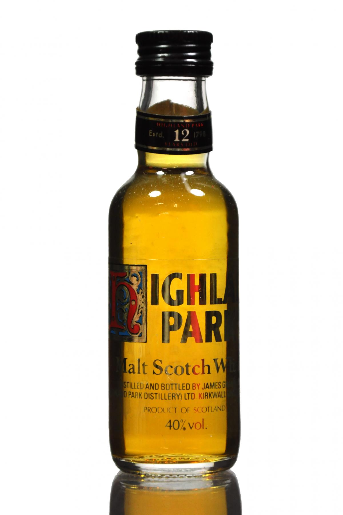 Highland Park 12 Year Old Miniature