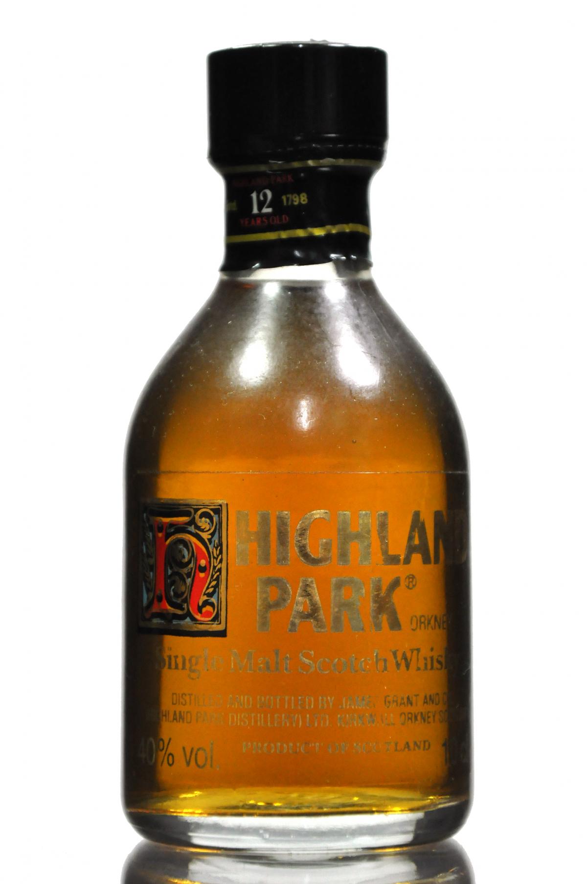 Highland Park 12 Year Old Miniature