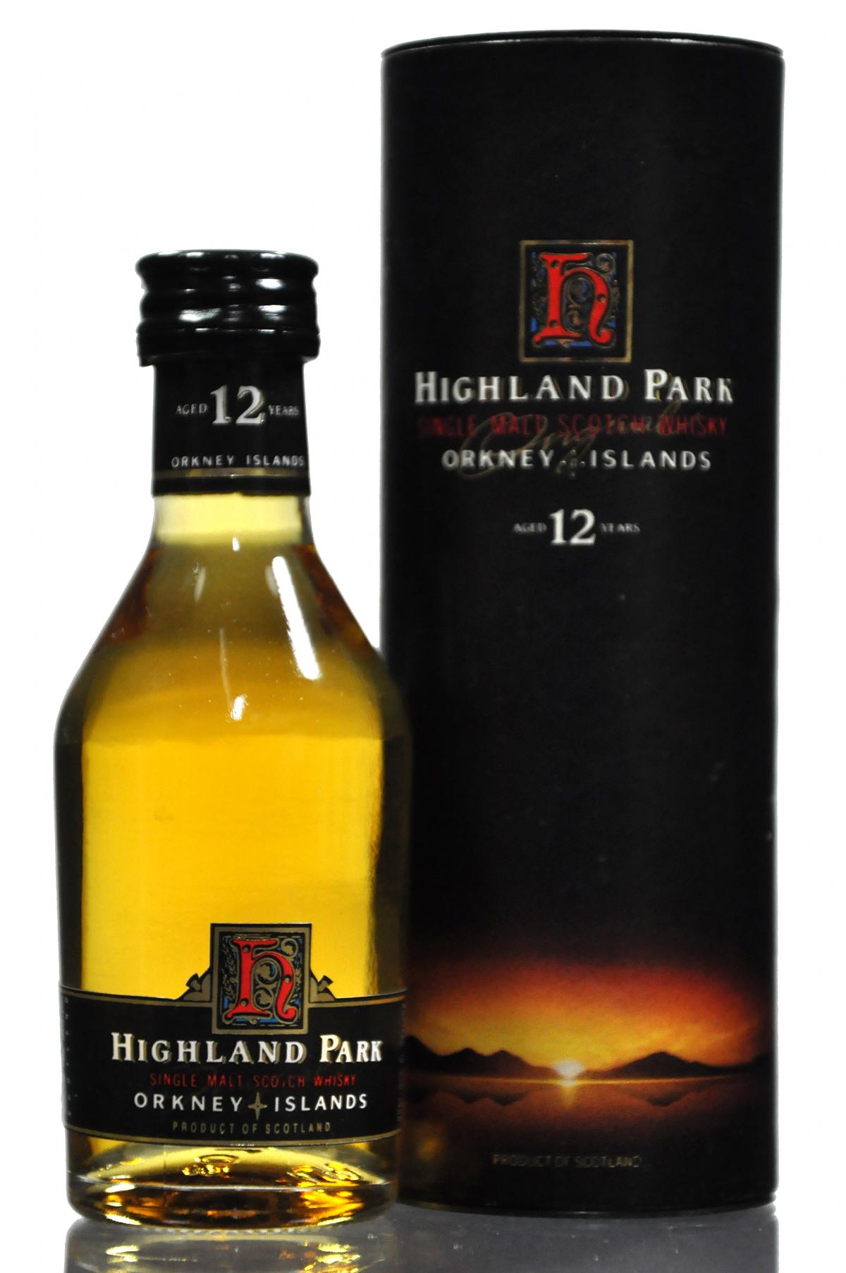 Highland Park 12 Year Old Miniature