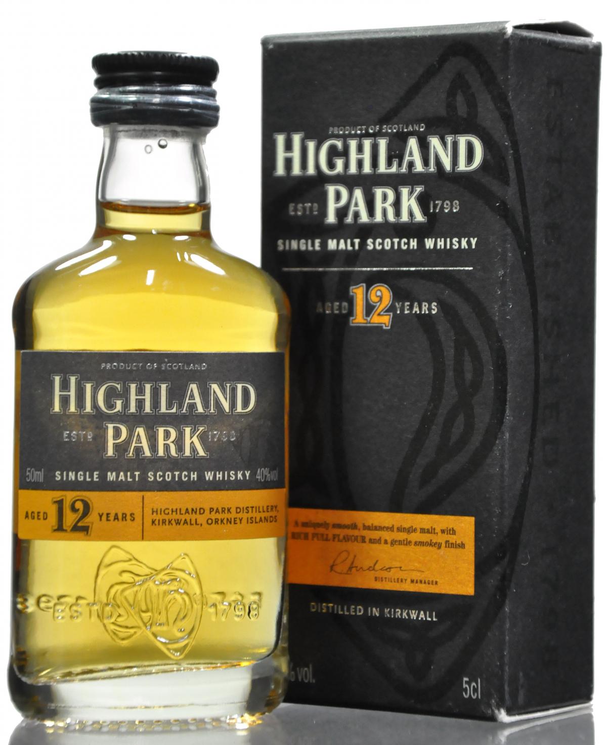 Highland Park 12 Year Old Miniature