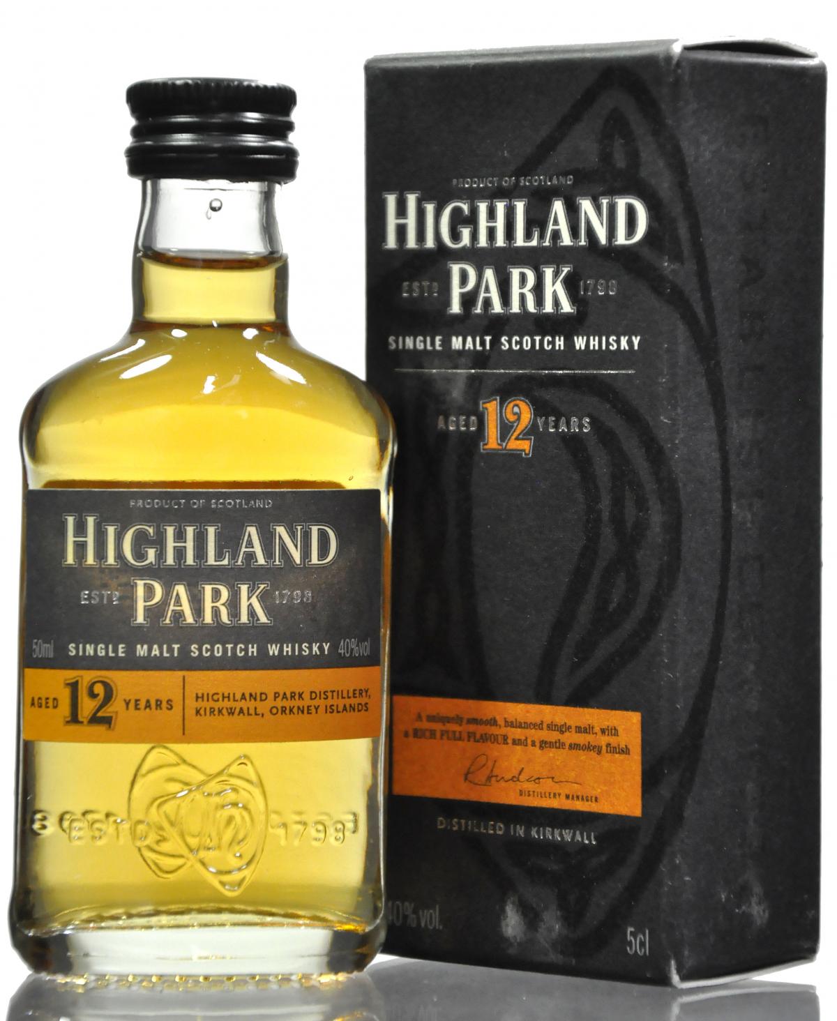 Highland Park 12 Year Old Miniature