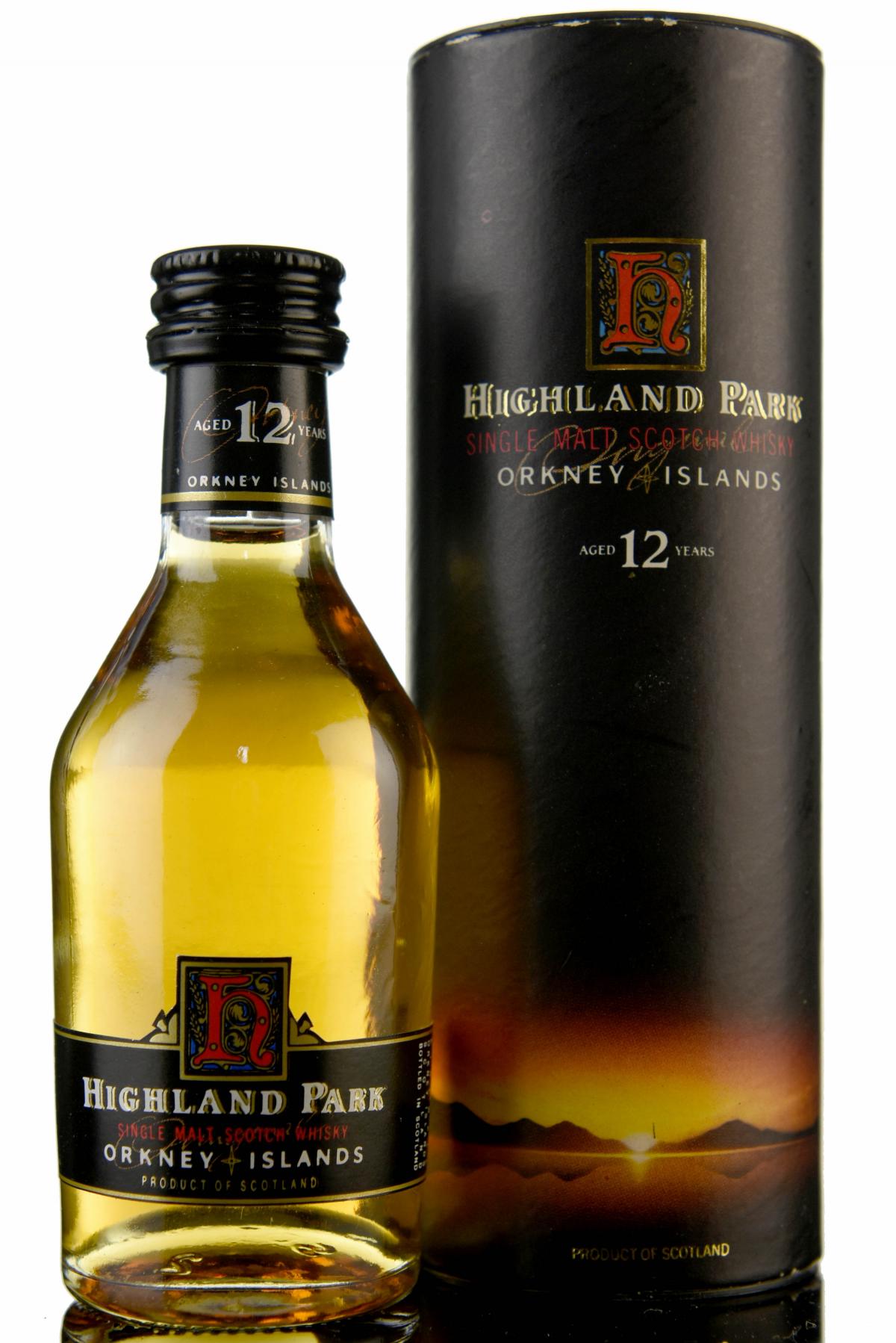 Highland Park 12 Year Old Miniature