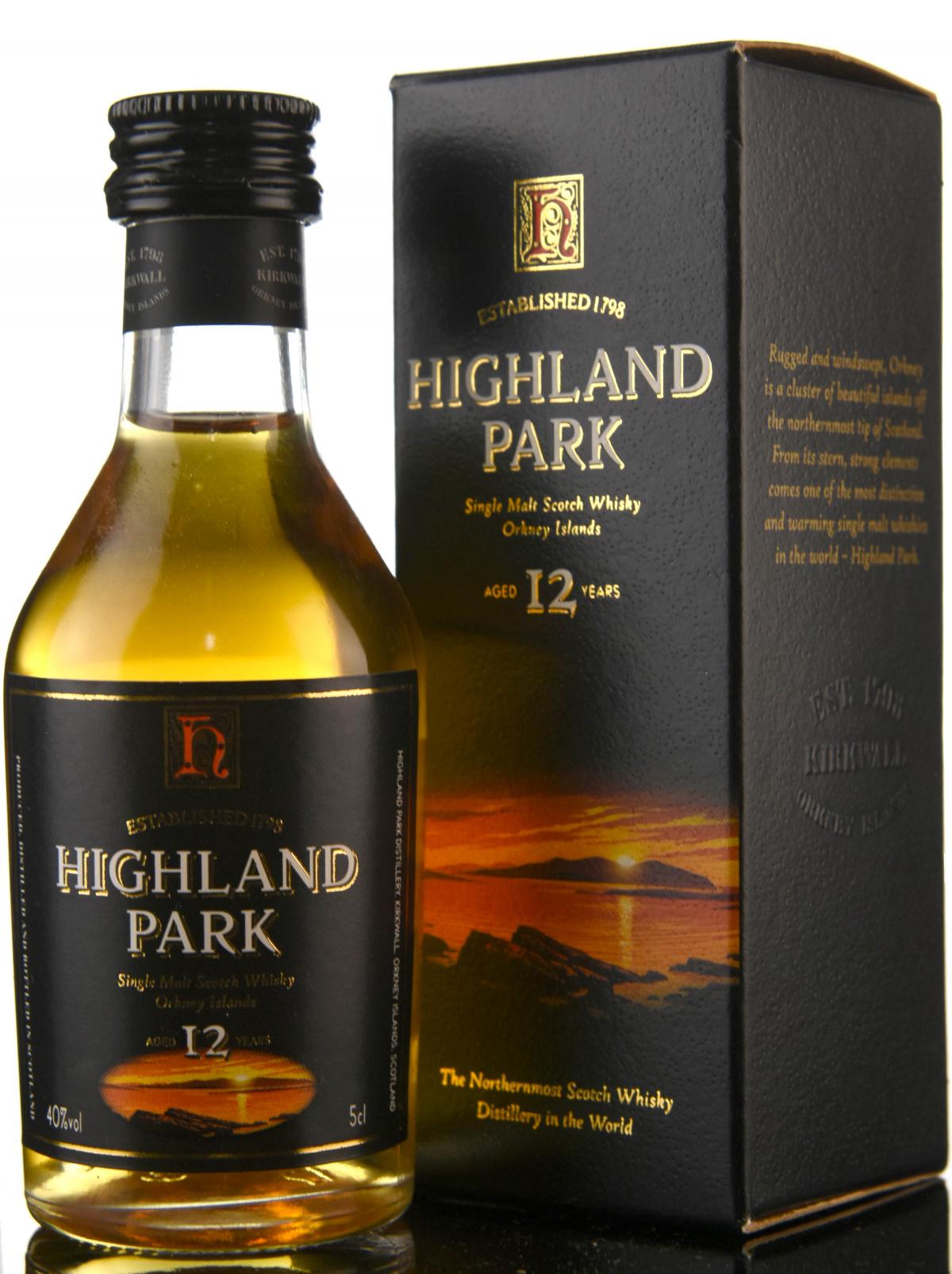 Highland Park 12 Year Old Miniature