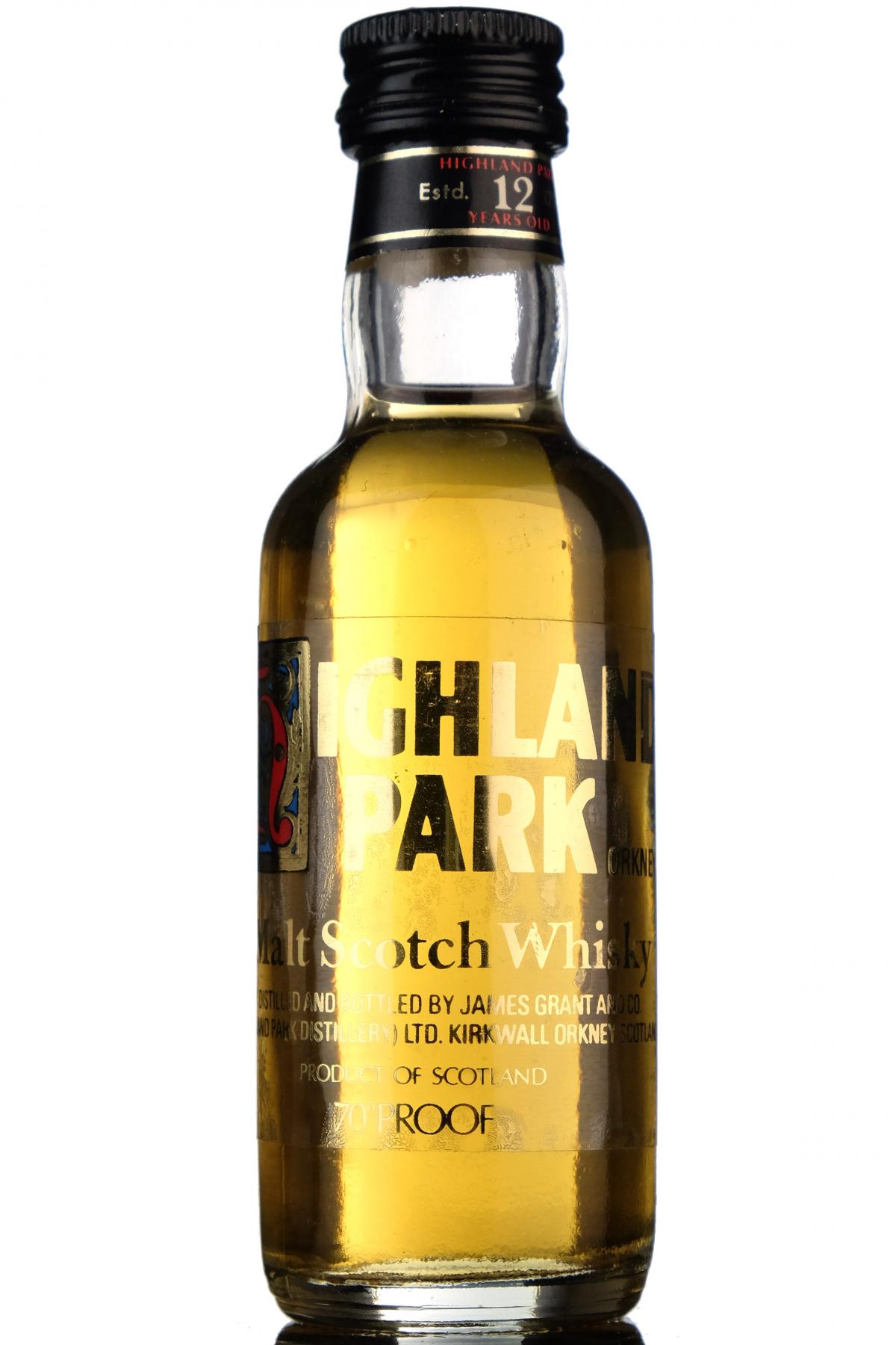 Highland Park 12 Year Old Miniature