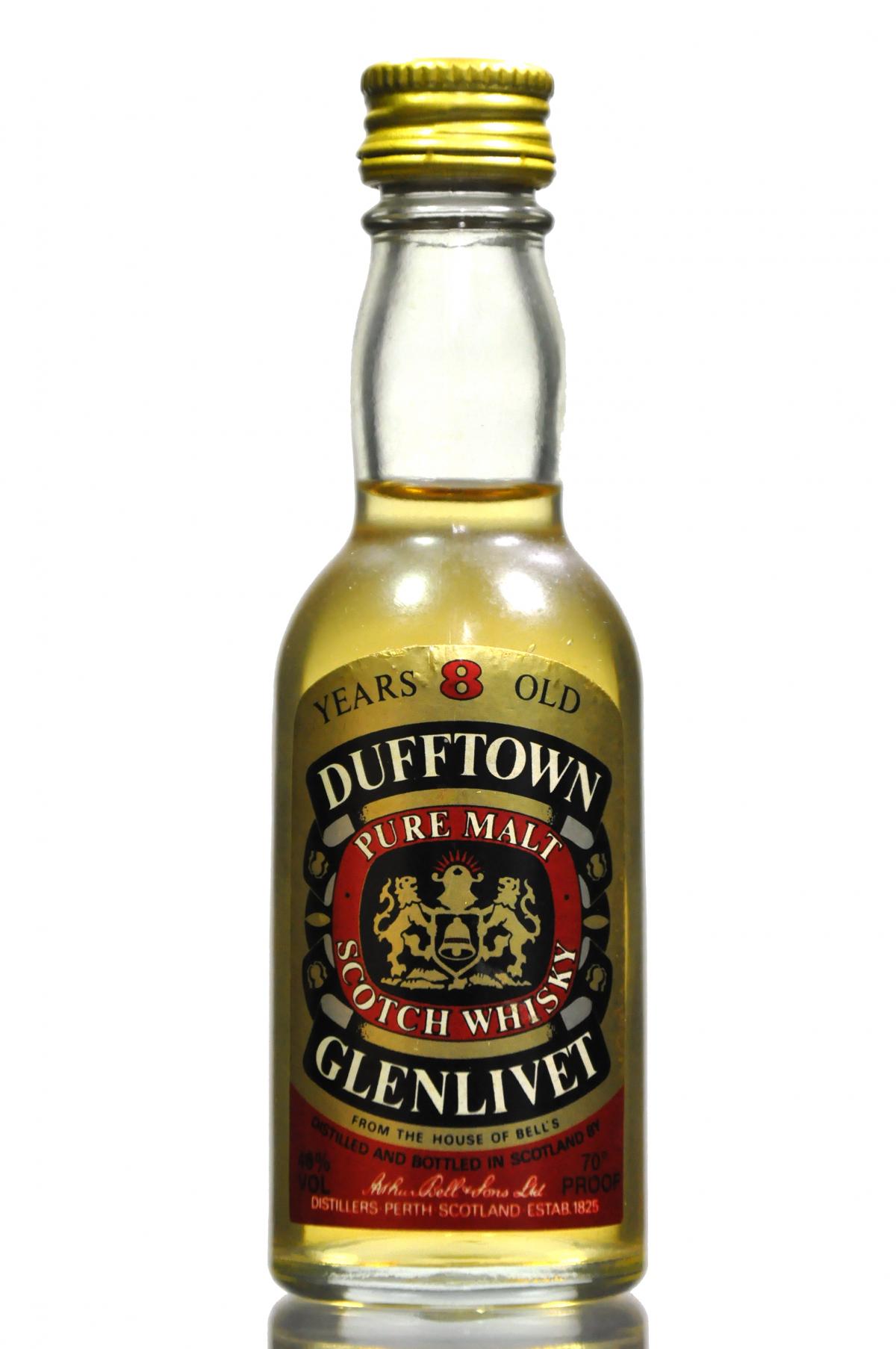 Dufftown-Glenlivet 8 Year Old Miniature