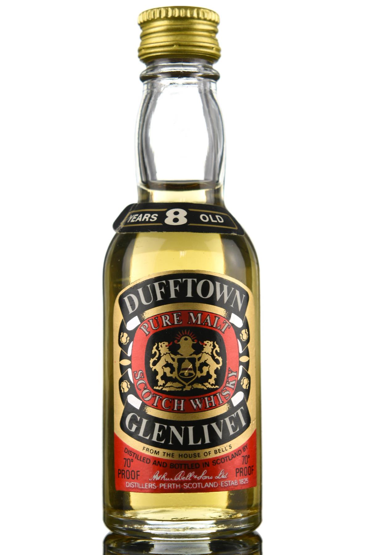 Dufftown-Glenlivet 8 Year Old Miniature