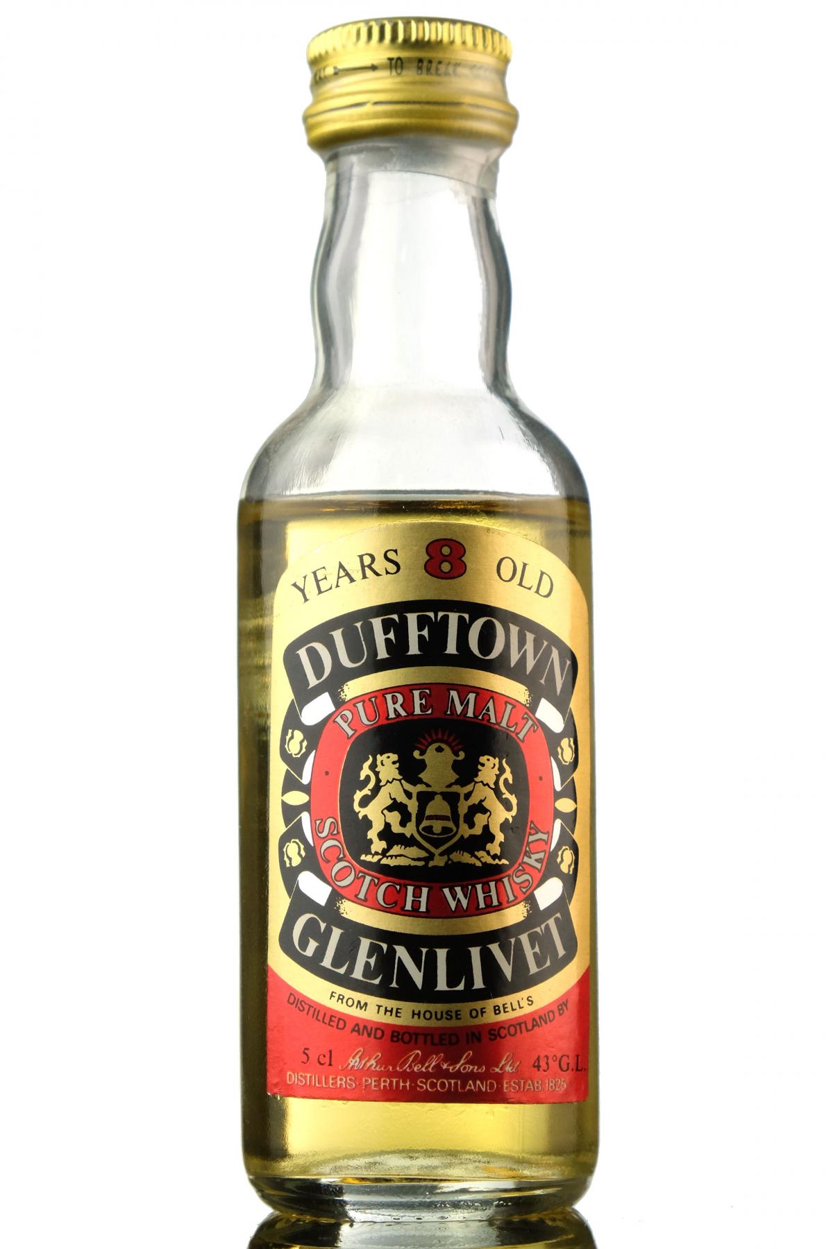 Dufftown-Glenlivet 8 Year Old Miniature