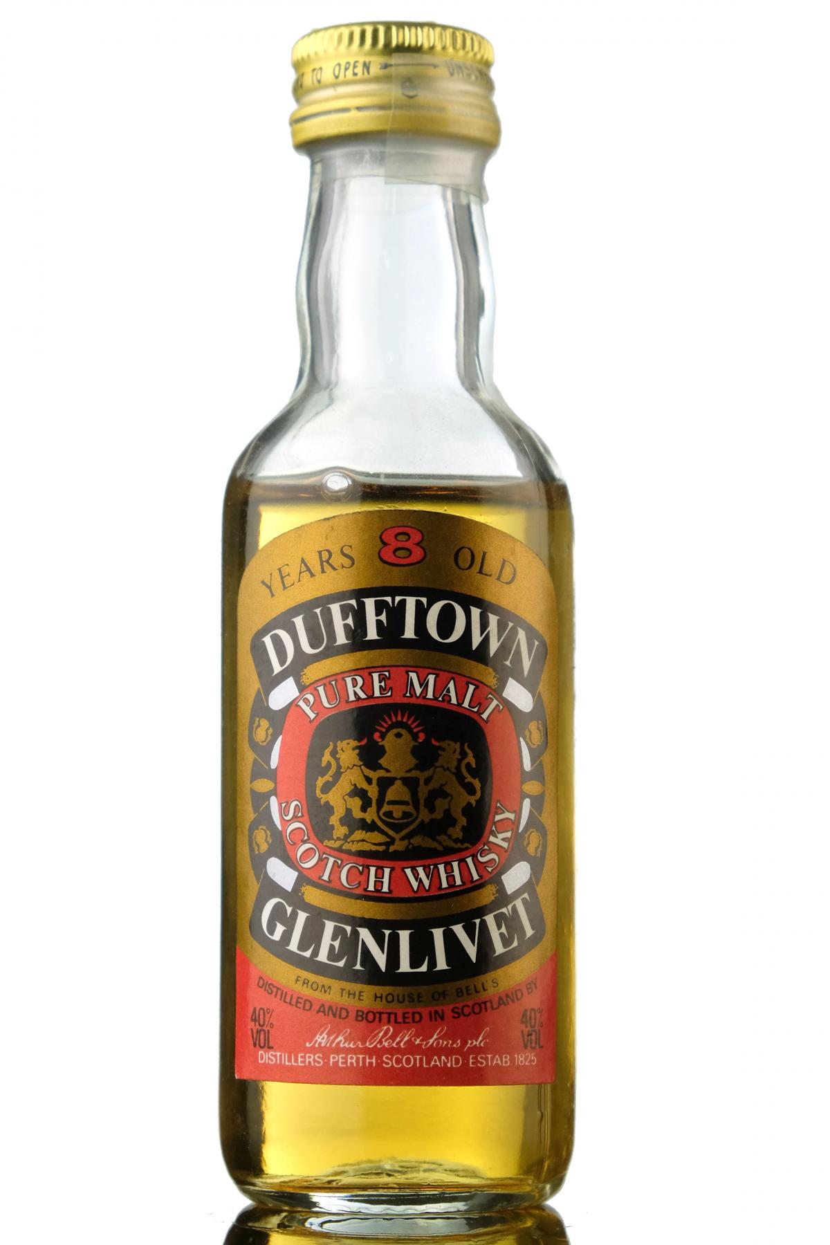 Dufftown-Glenlivet 8 Year Old Miniature