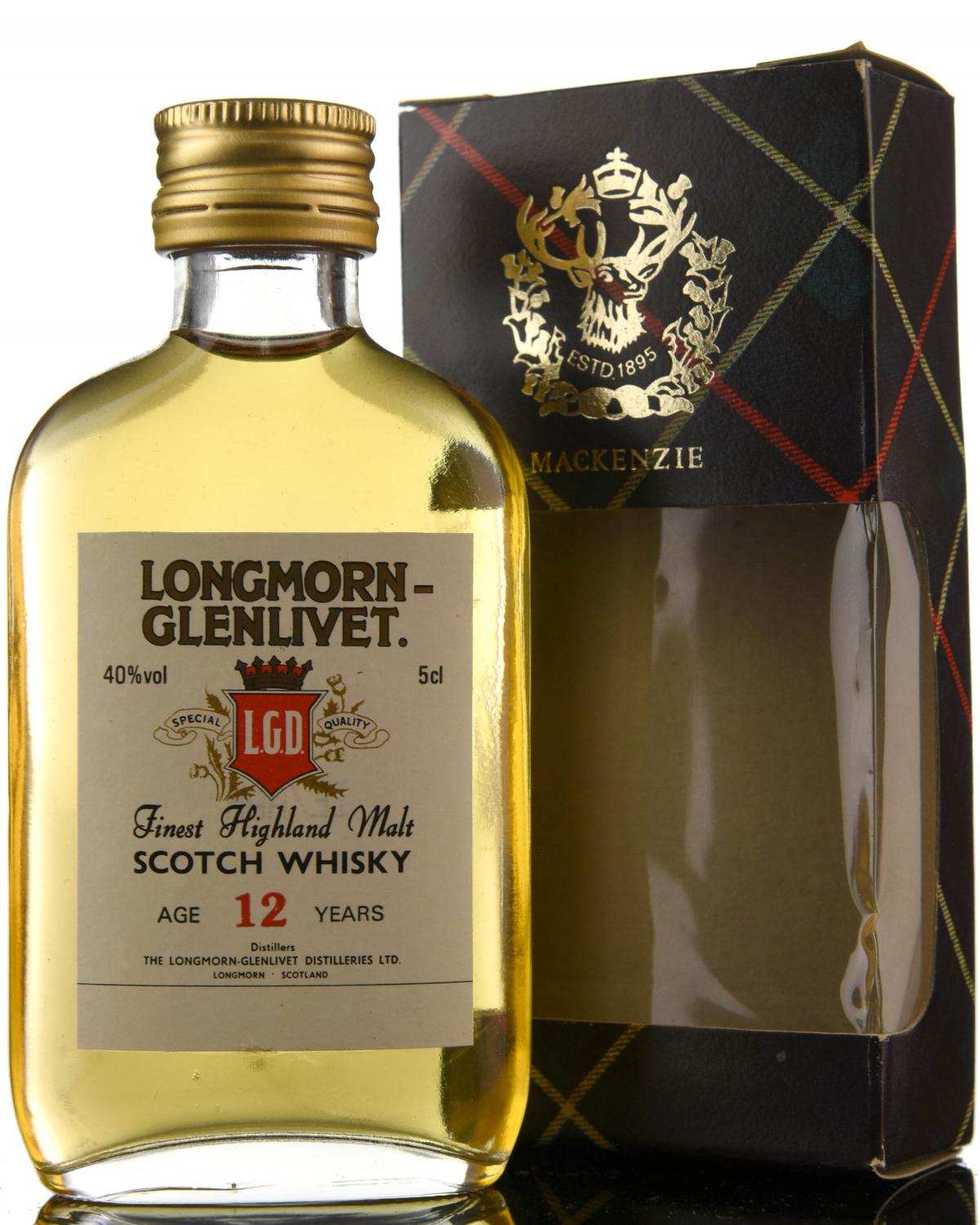 Longmorn-Glenlivet 12 Year Old - Gordon & MacPhail Miniature