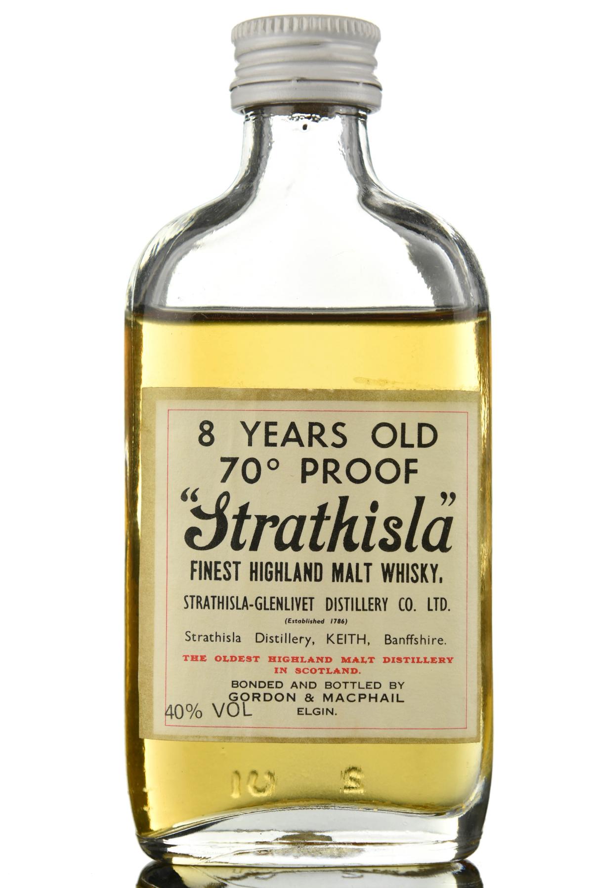 Strathisla 8 Year Old - 70 Proof - Gordon & MacPhail Miniature