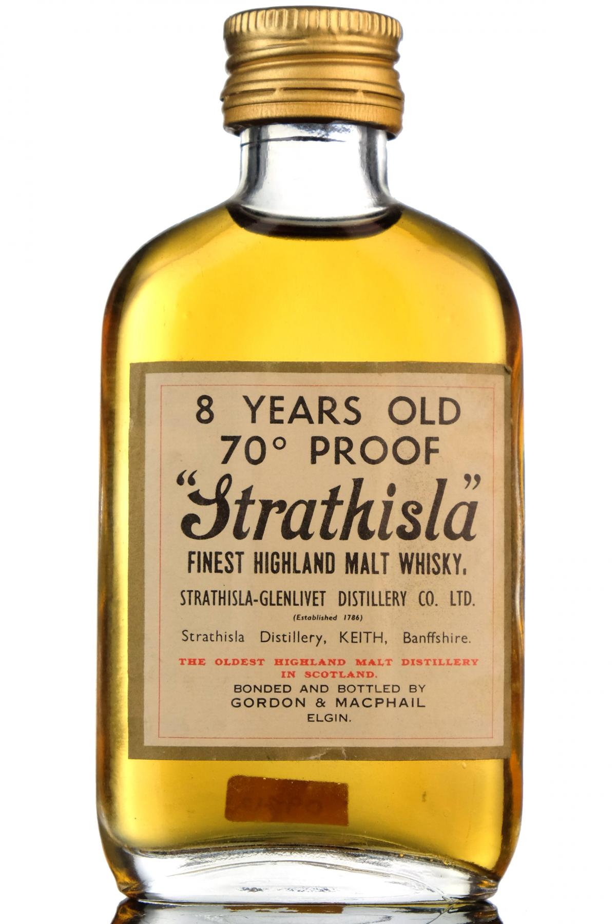 Strathisla 8 Year Old - 70 Proof - Gordon & MacPhail Miniature