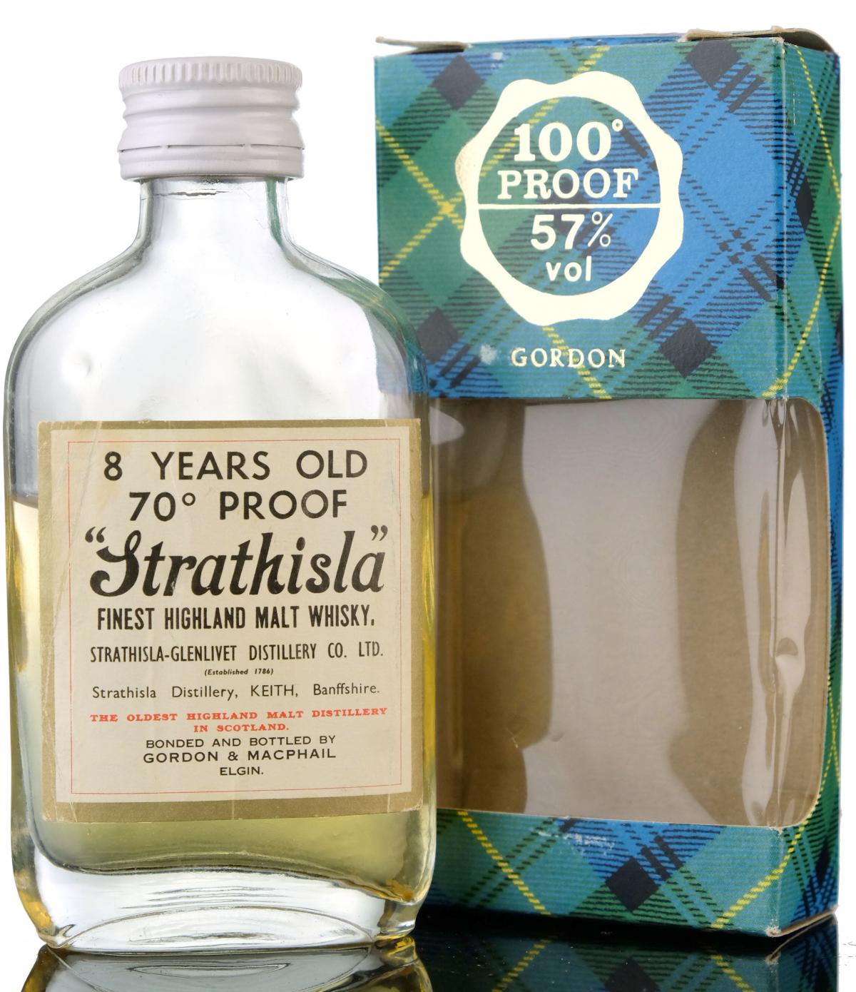 Strathisla 8 Year Old - 70 Proof - Gordon & MacPhail Miniature