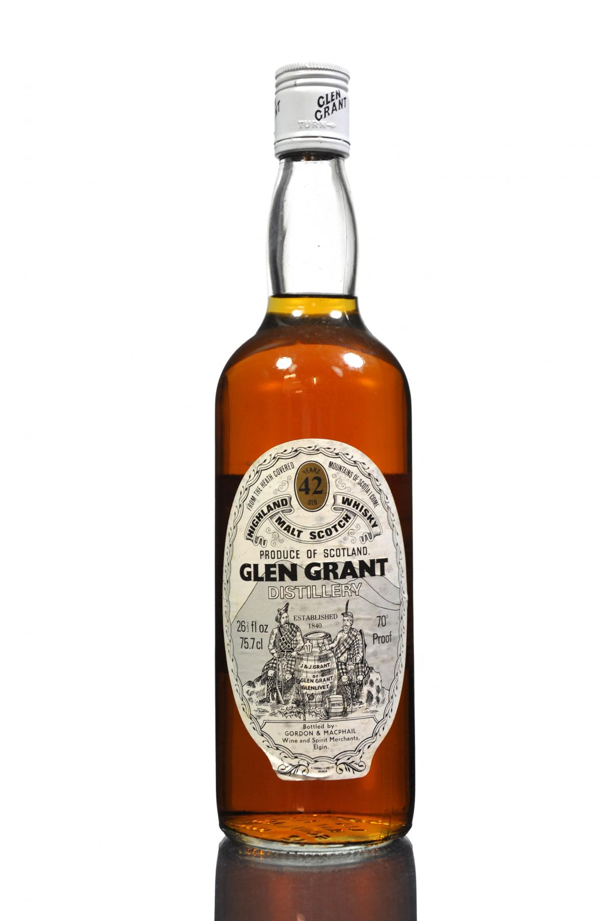 Glen Grant 42 Year Old - Gordon & MacPhail -  Late 1970s