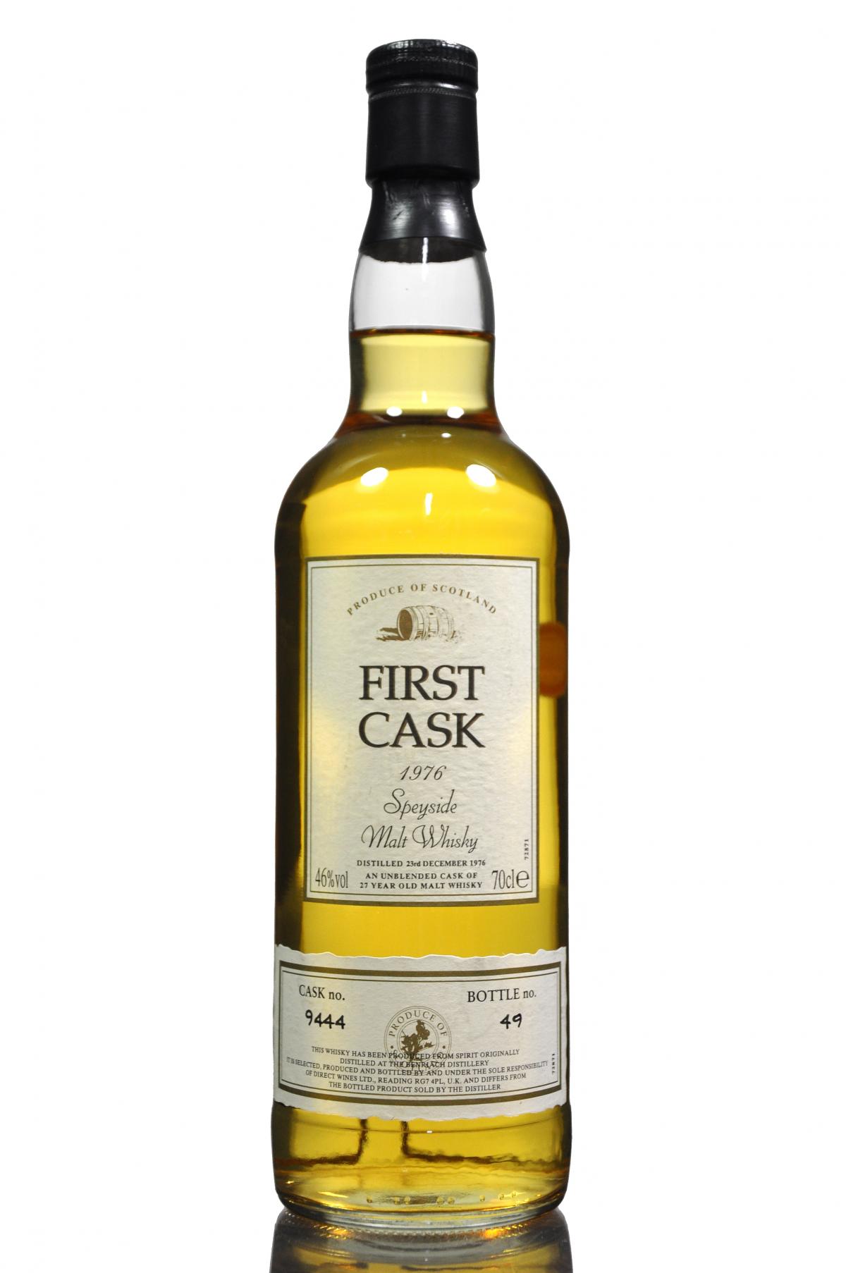Benriach 1976 - 27 Year Old - First Cask 9444