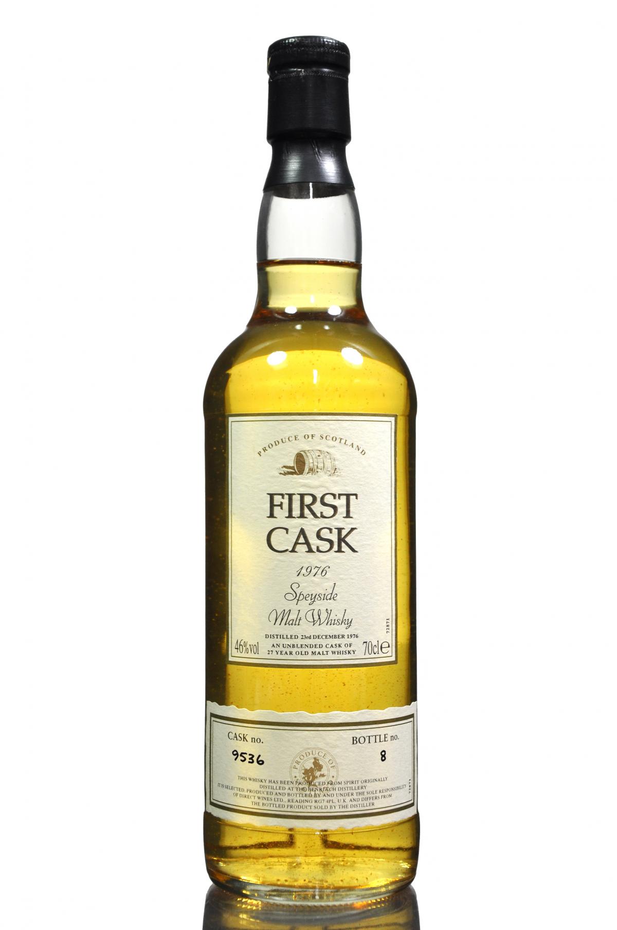 Benriach 1976 - 27 Year Old - First Cask 9536
