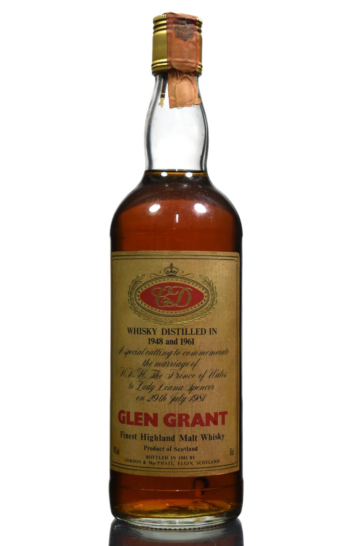 Glen Grant Royal Marriage 1948 & 1961 - Gordon & MacPhail