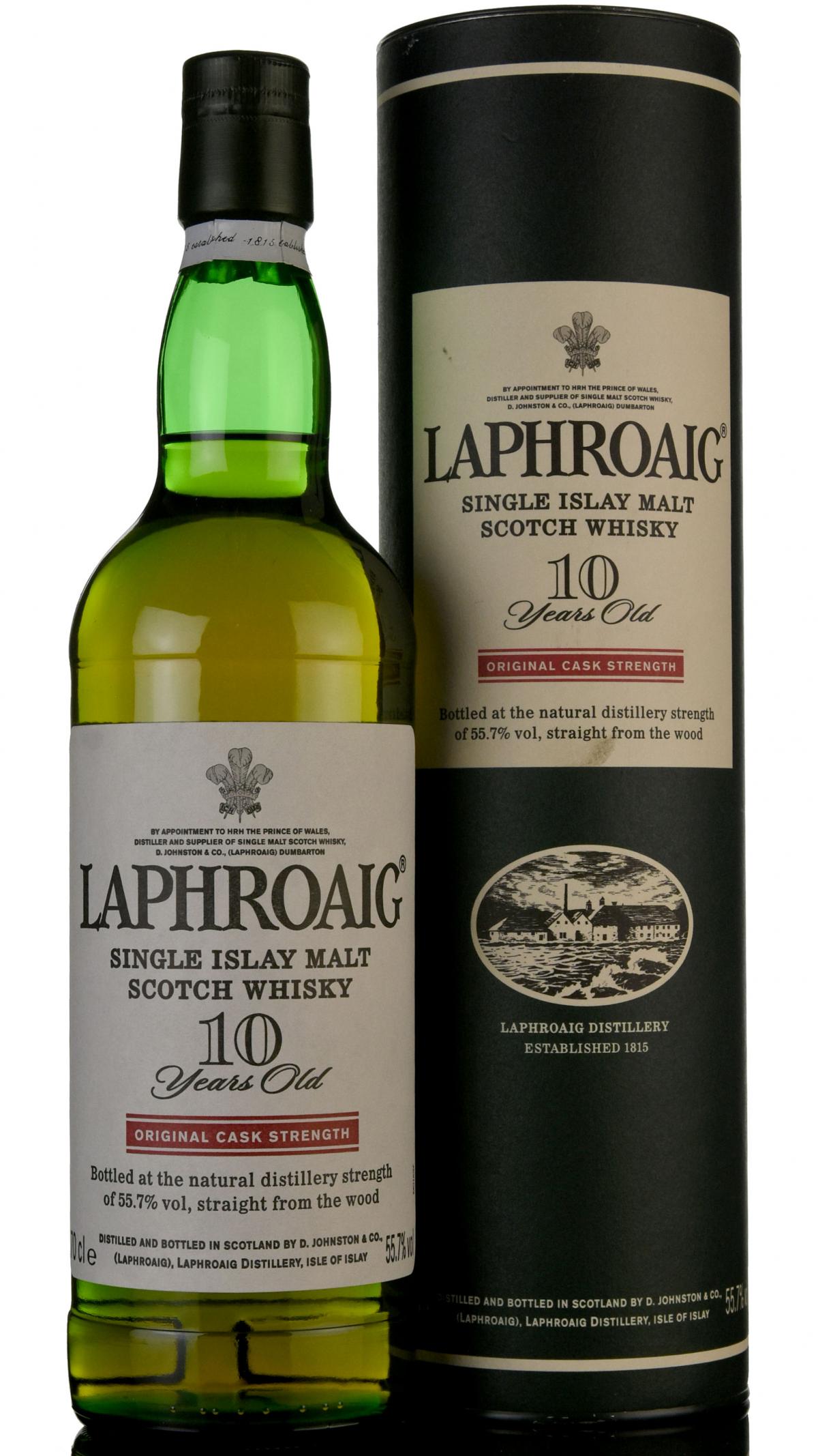 Laphroaig 10 Year Old - Original Cask Strength - 55.7%