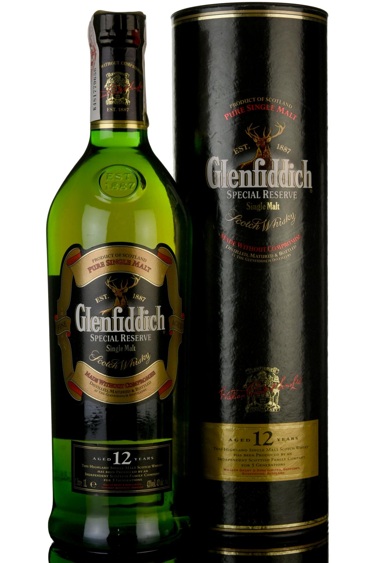 Glenfiddich 12 Year Old - Special Reserve - 1 Litre