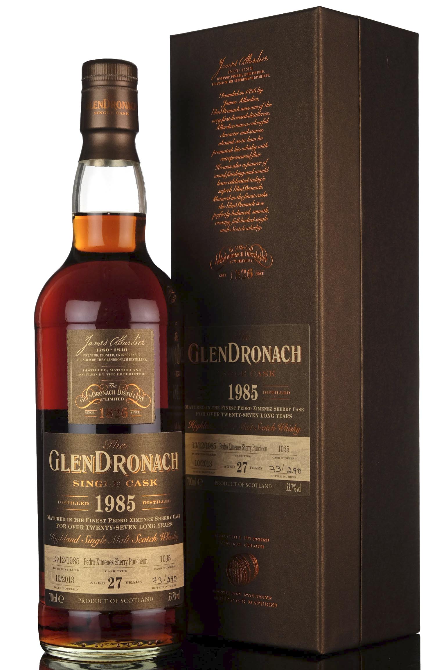 Glendronach 1985-2013 - 27 Year Old - Single Cask 1035 - Batch 9