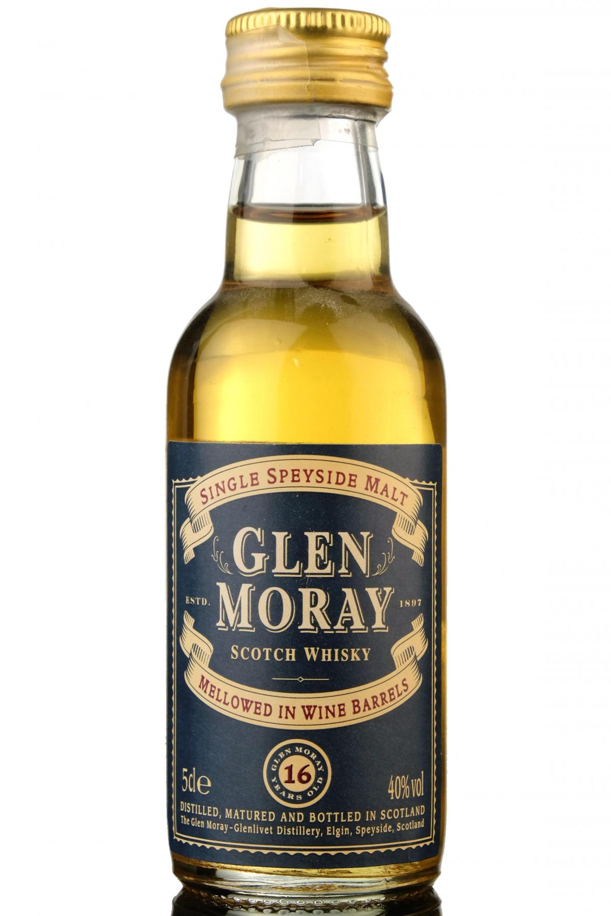 Glen Moray 16 Year Old Miniature