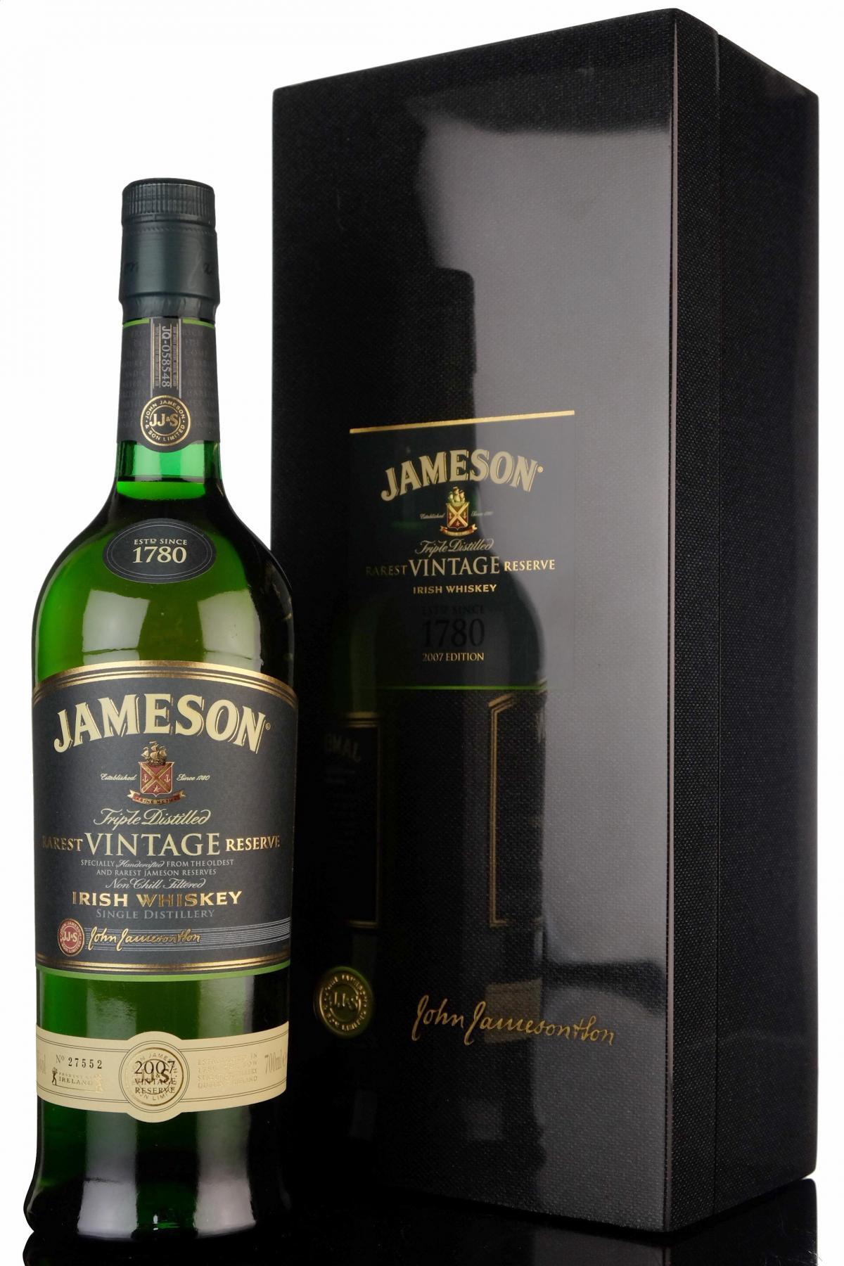 Jameson Rarest Vintage Reserve - 2007 Release
