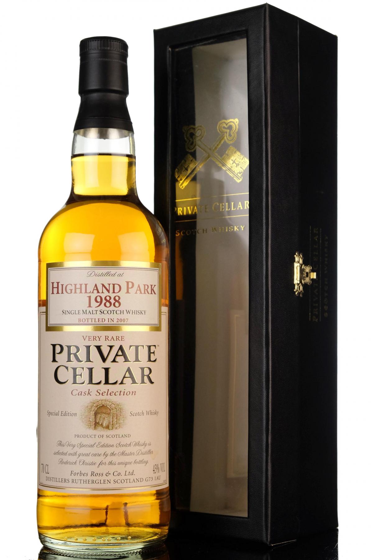 Highland Park 1988-2007 - Private Cellar