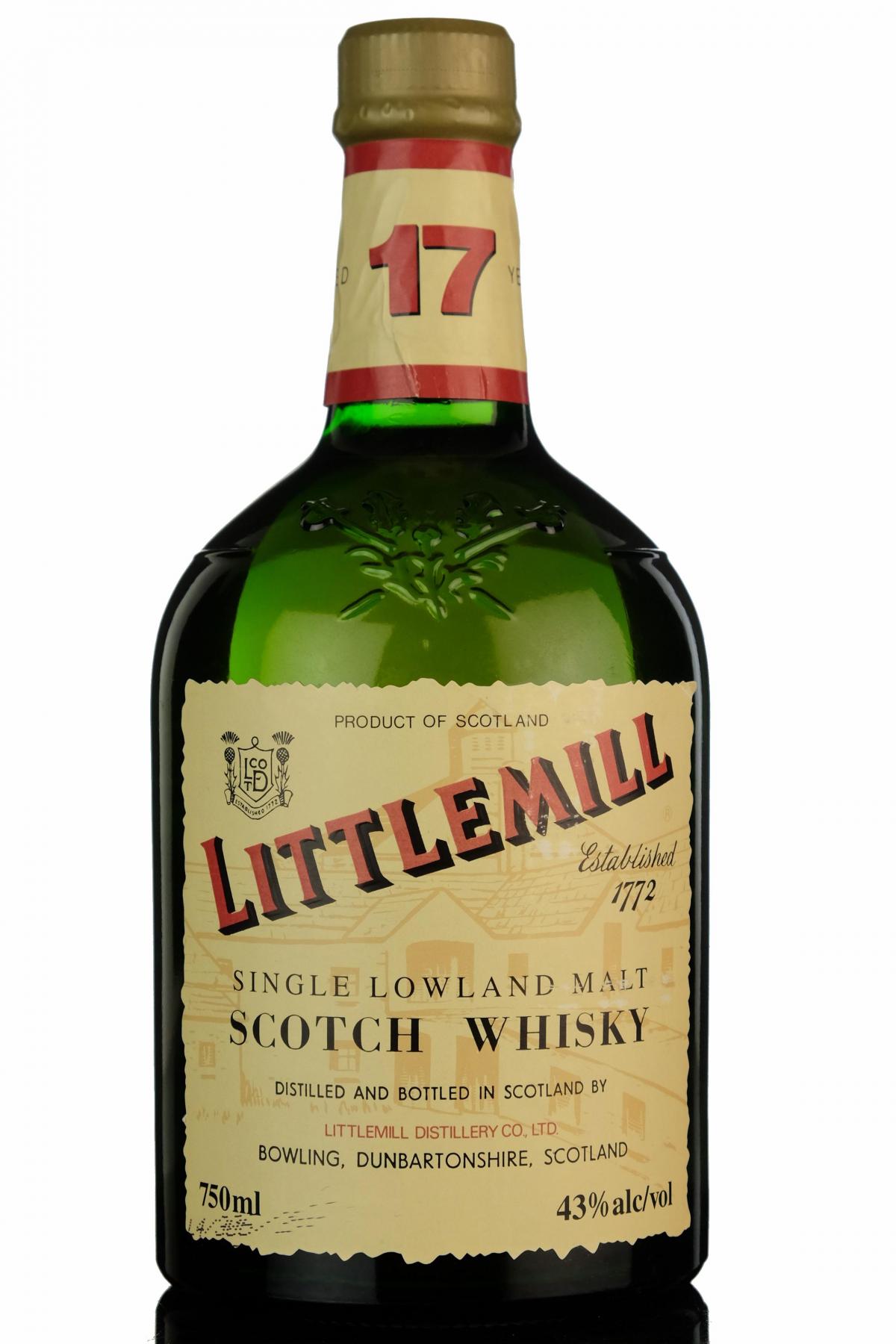 Littlemill 17 Year Old - US Import