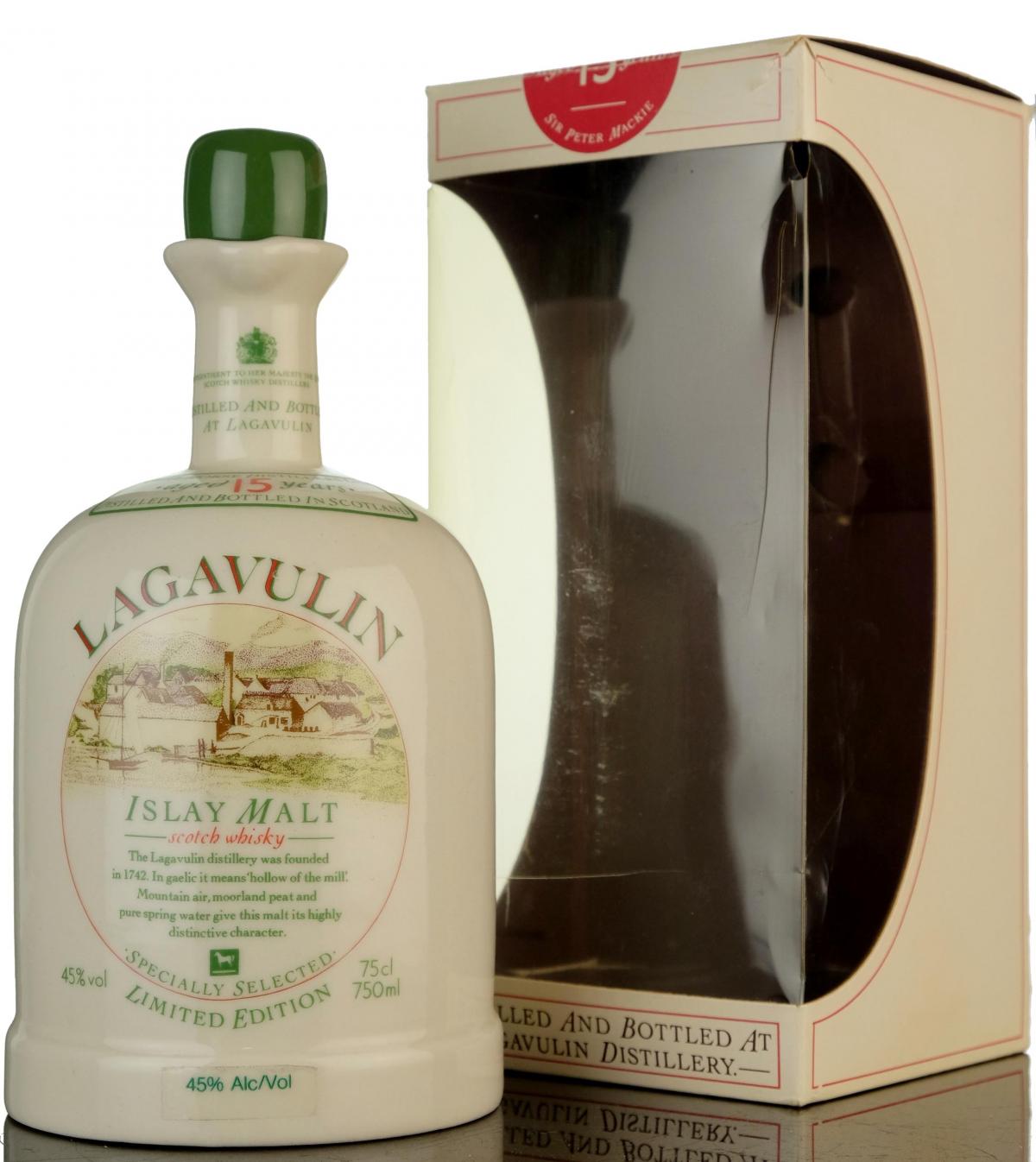 Lagavulin 15 Year Old Ceramic - 1980s