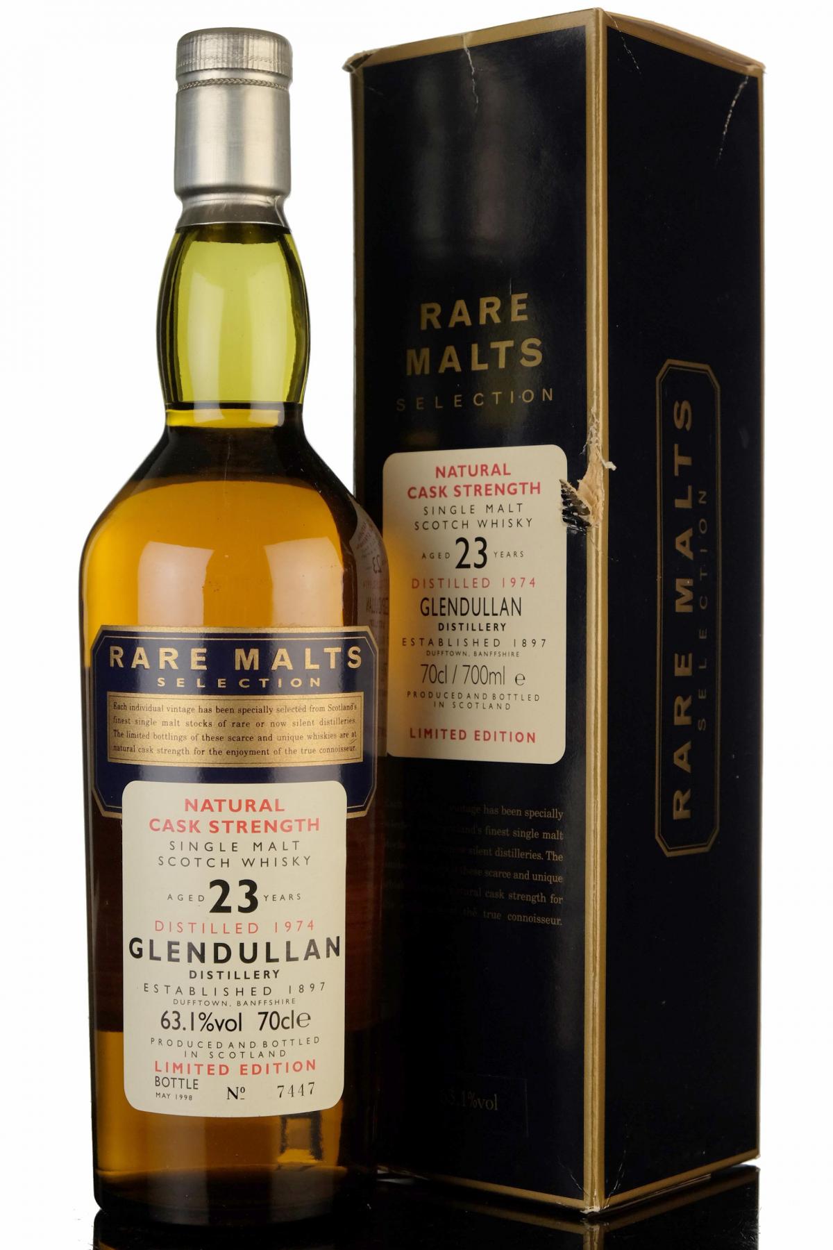Glendullan 1974-1998 - 23 Year Old - Rare Malts 63.1%