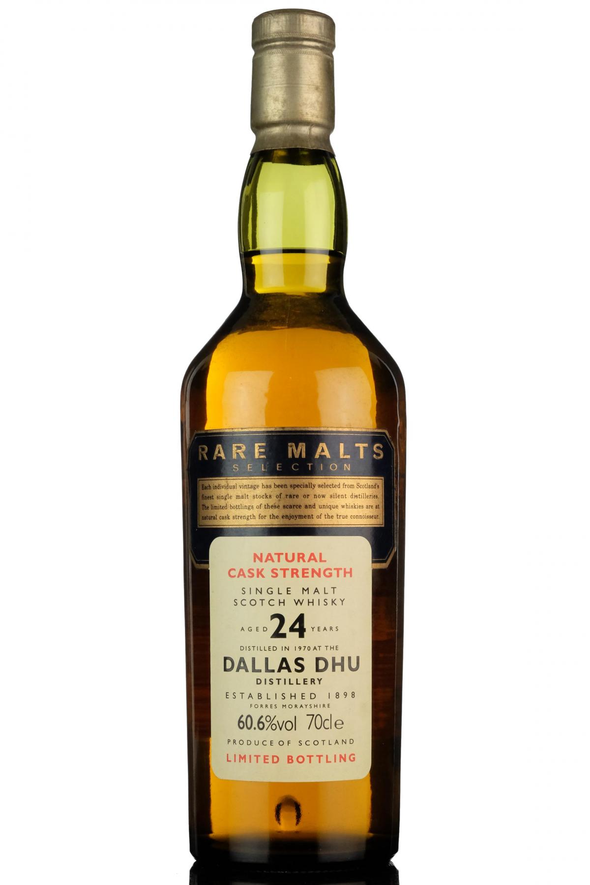 Dallas Dhu 1970 - 24 Year Old - Rare Malts 60.6%