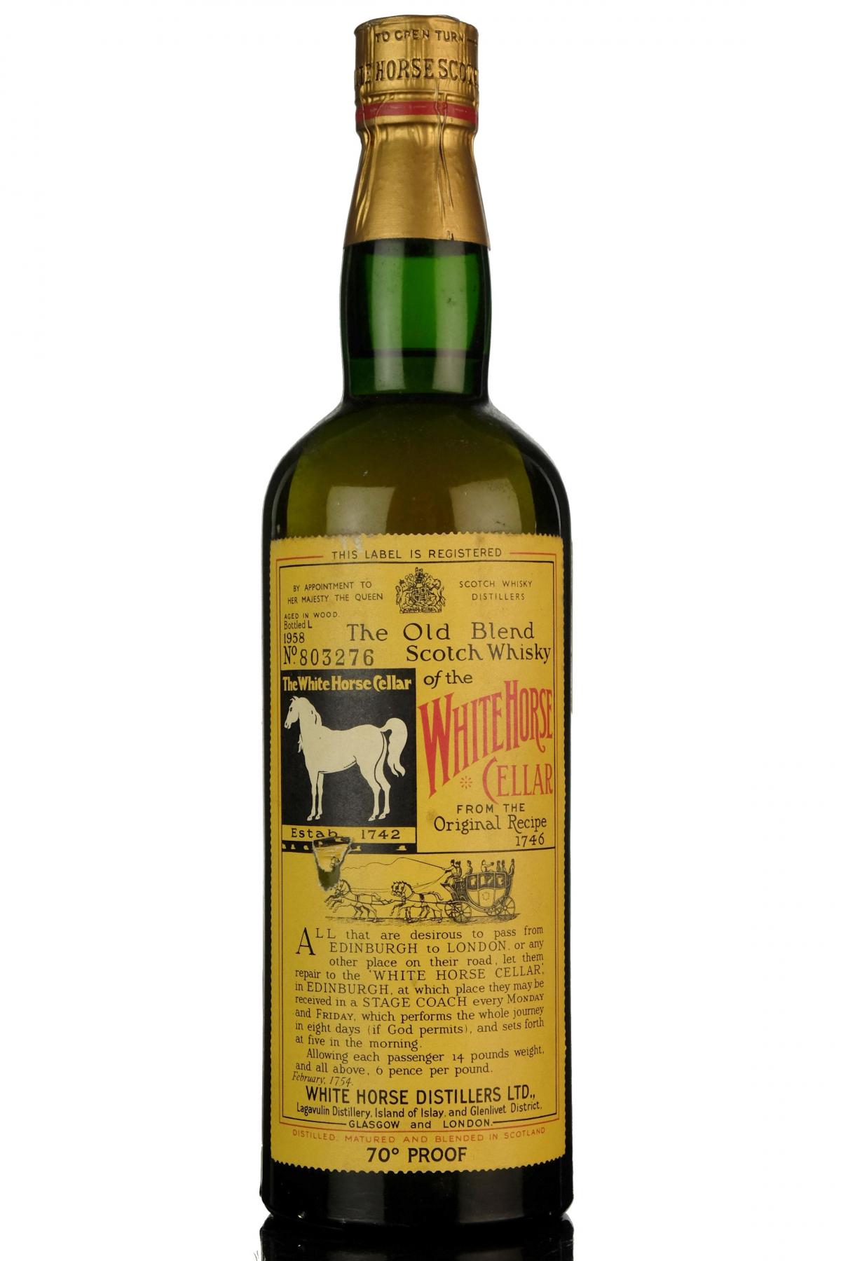 White Horse - Bottled 1958