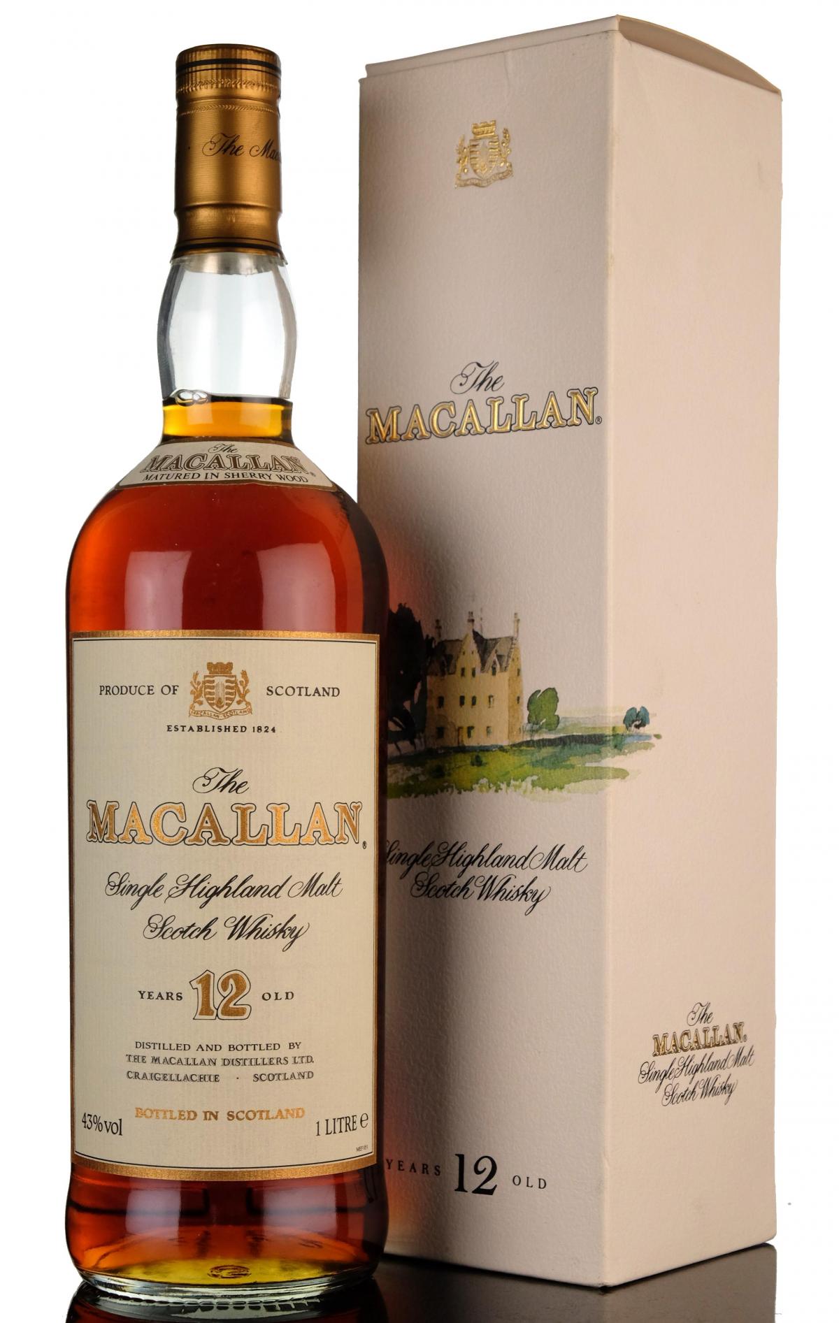 Macallan 12 Year Old - 1990s - 1 Litre