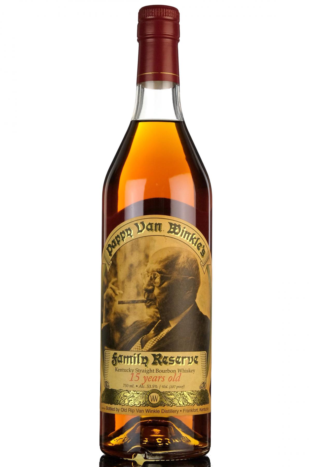 Pappy Van Winkles Family Reserve - 15 Year Old - Kentucky Straight Bourbon Whiskey