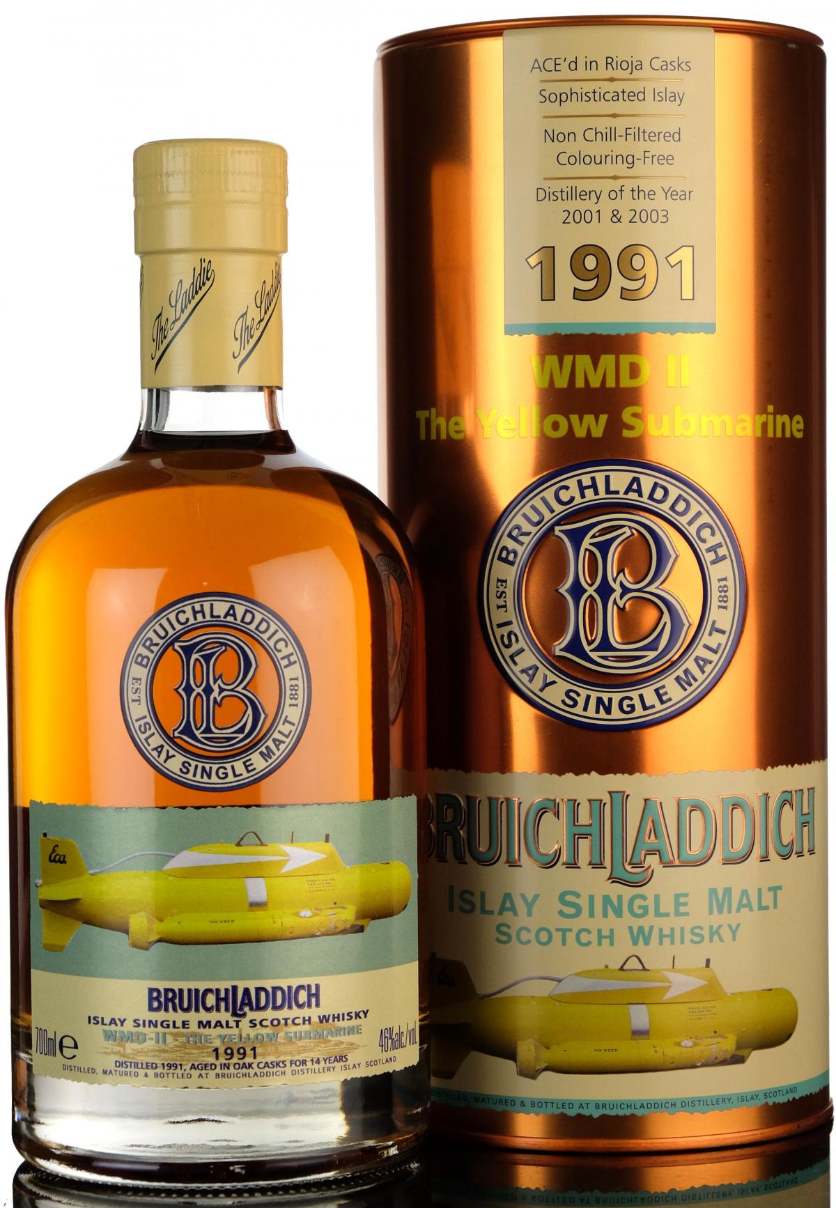 Bruichladdich 1991 - Yellow Submarine - WMD 2