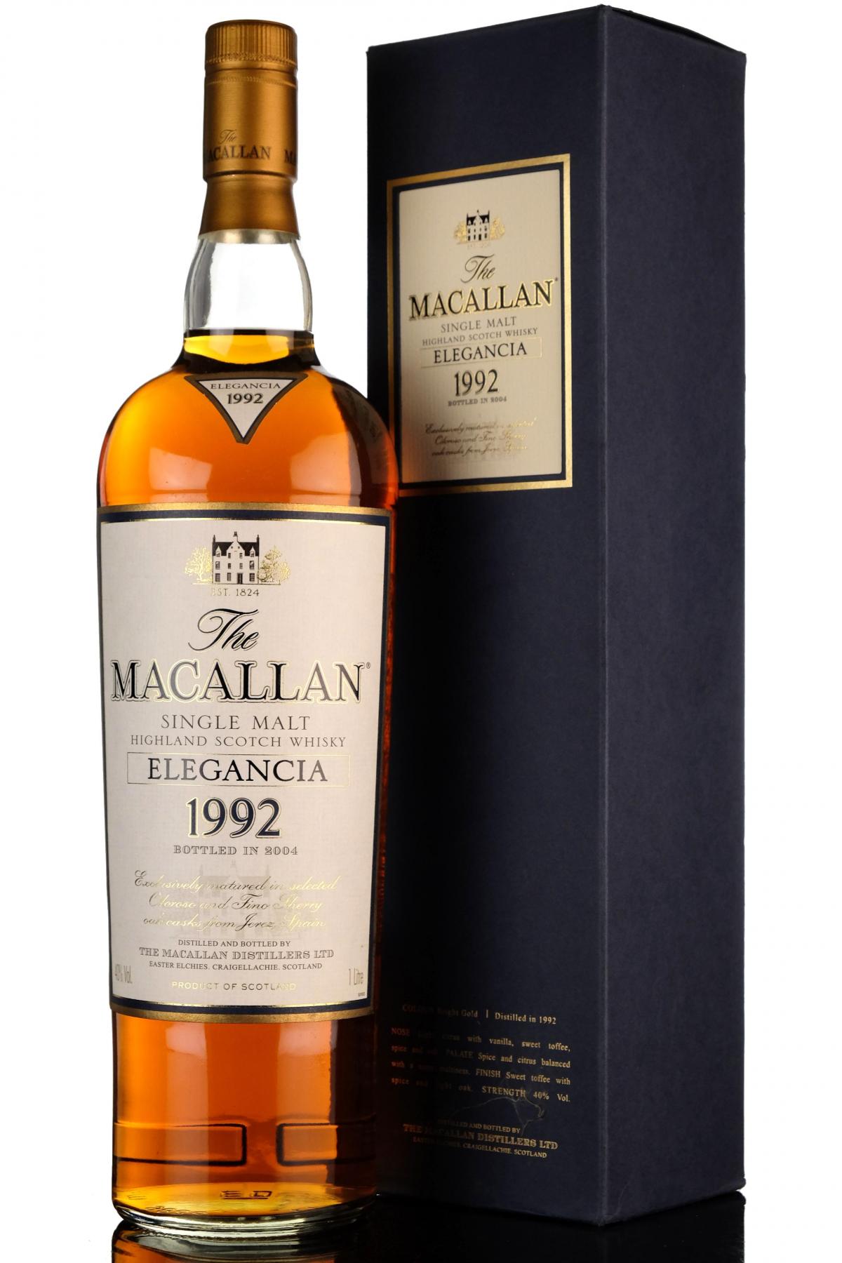Macallan 1992-2004 - Elegancia - 1 Litre
