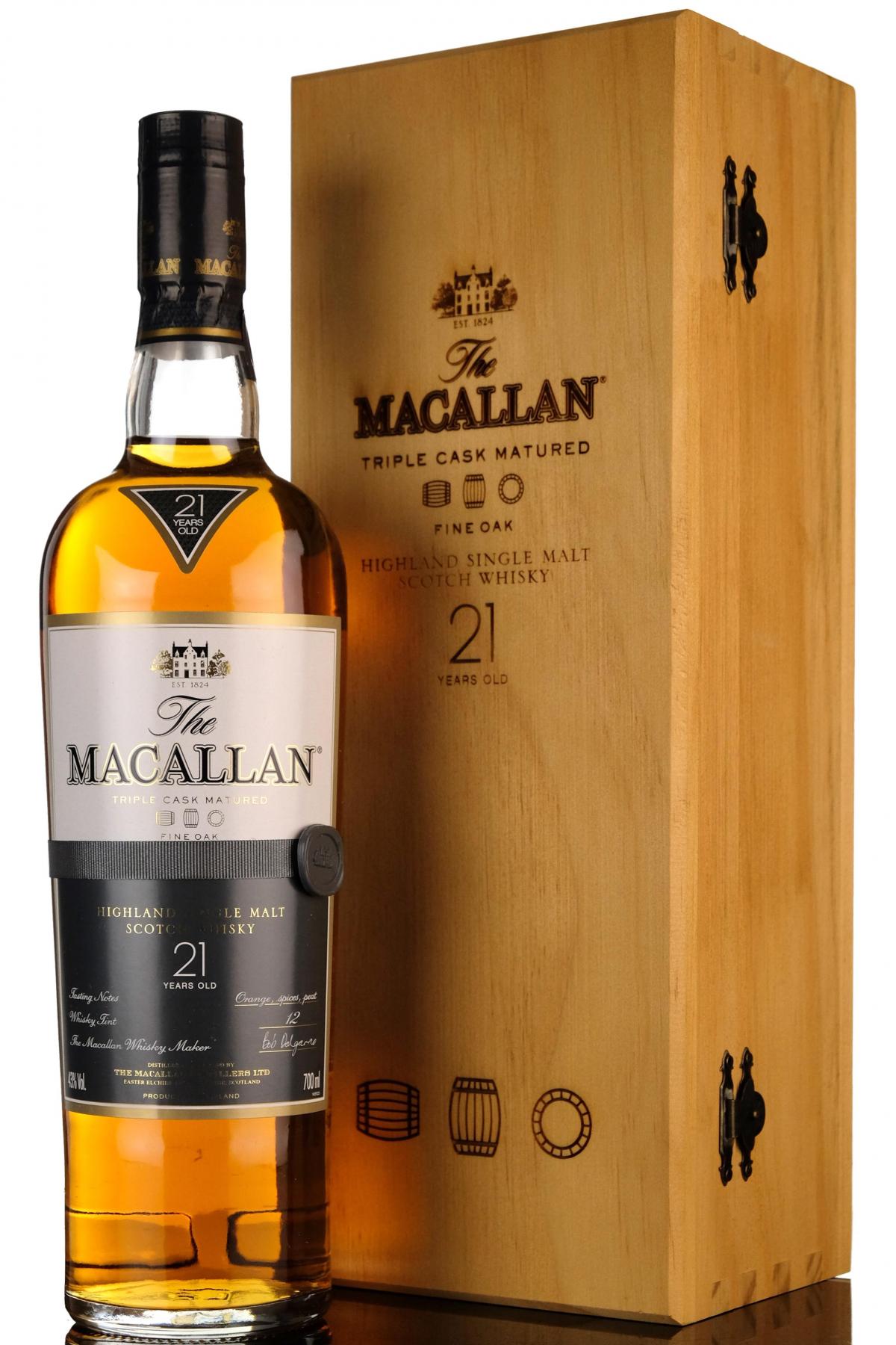 Macallan 21 Year Old - Fine Oak - 2010s